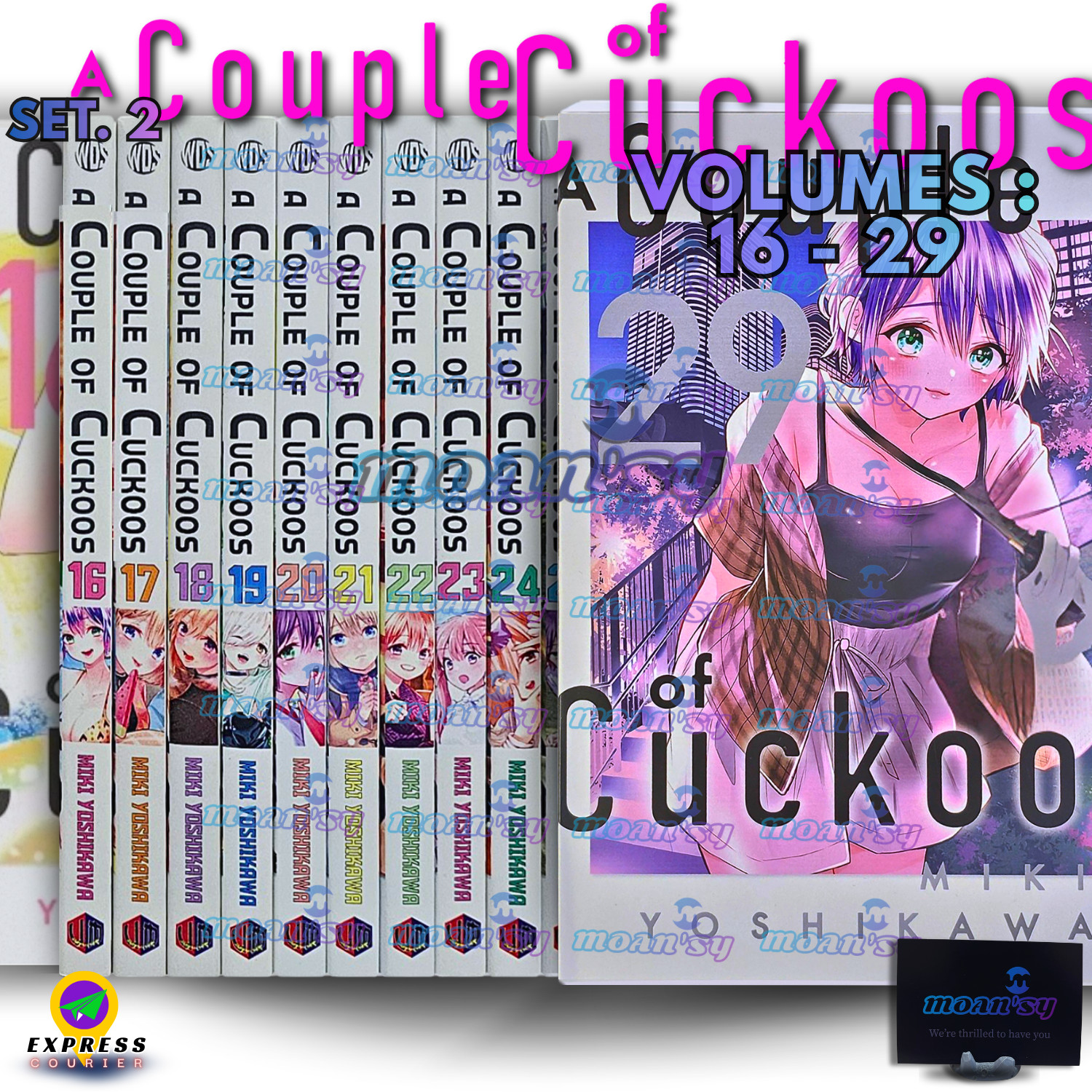 A Couple of Cuckoos Manga Vol 16-29 English Set Romance Comedy Comic Book Lot