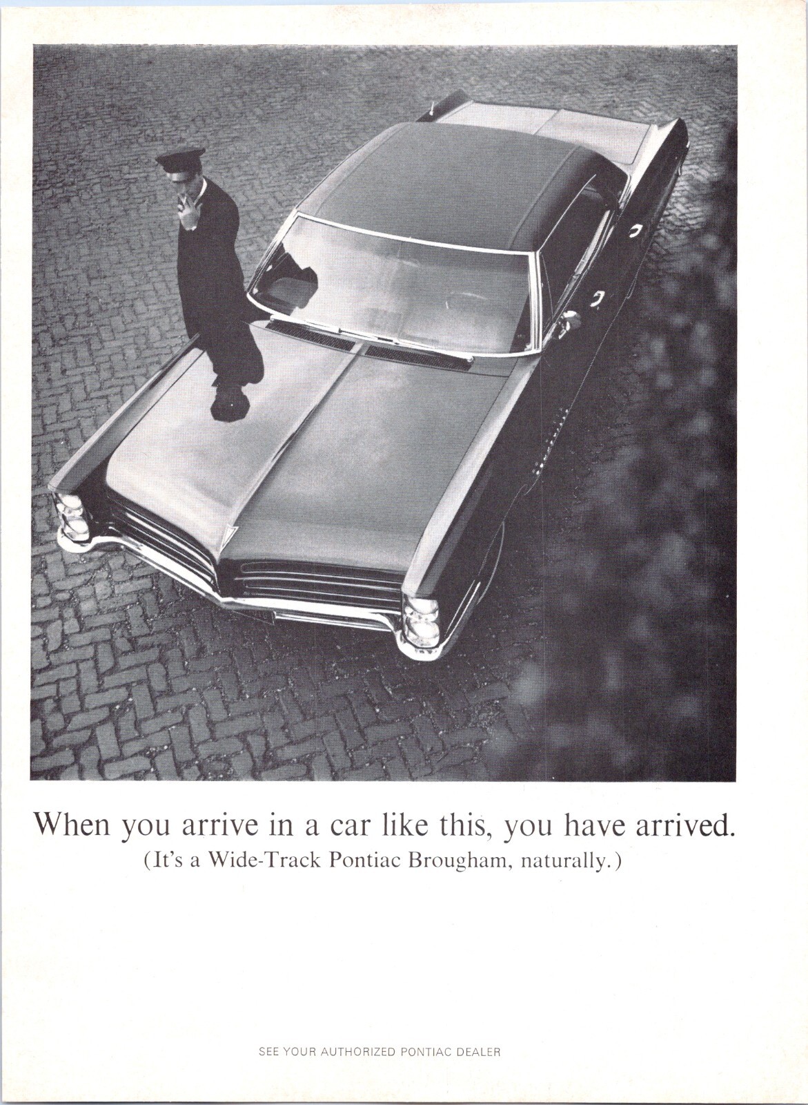 1966 • PONTIAC BROUGHAM  Print Ad •  1960s Rare ADV-71