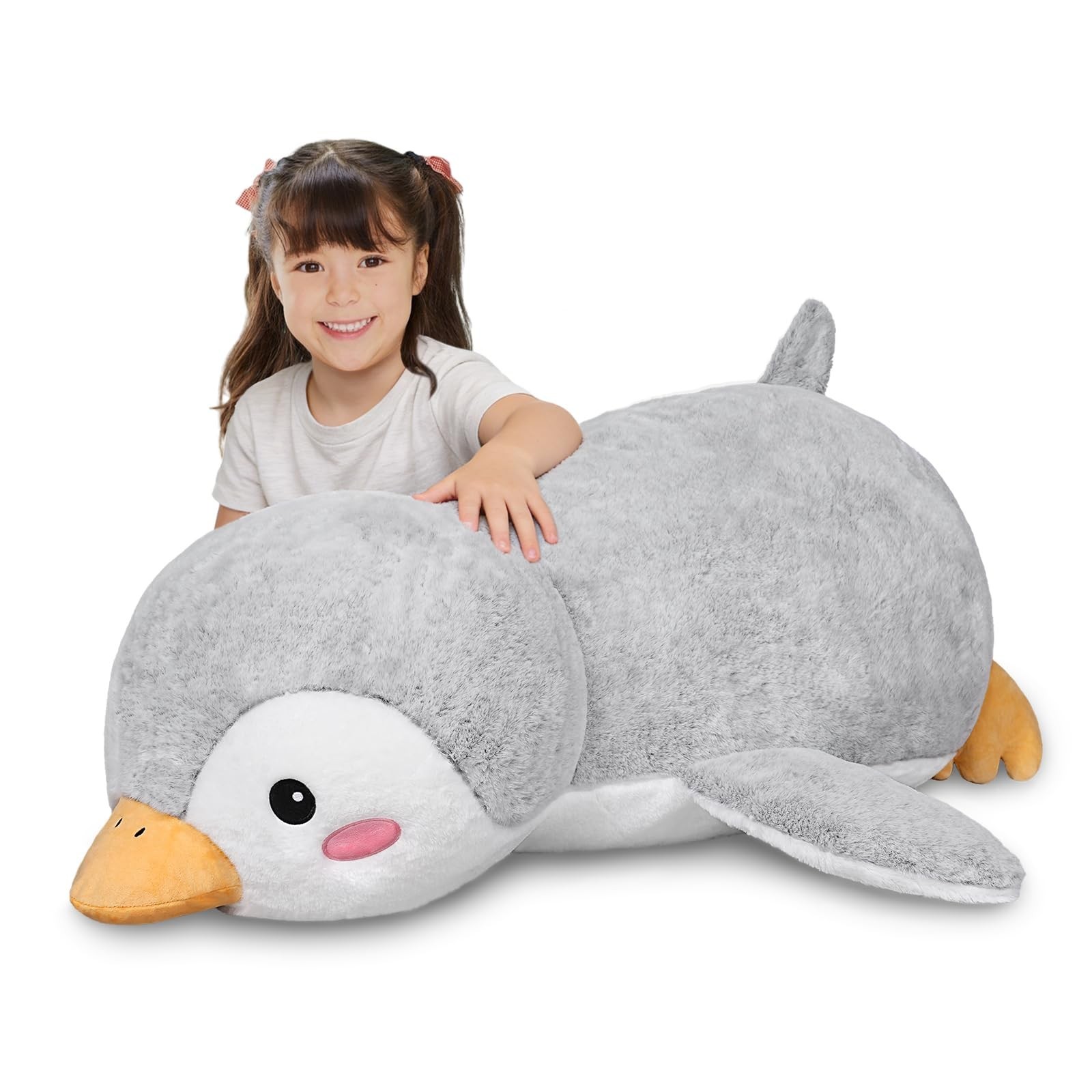 Giant Penguin Stuffed Animal, 35 inch Big Penguin Stuffed Animal, Large Cute ...