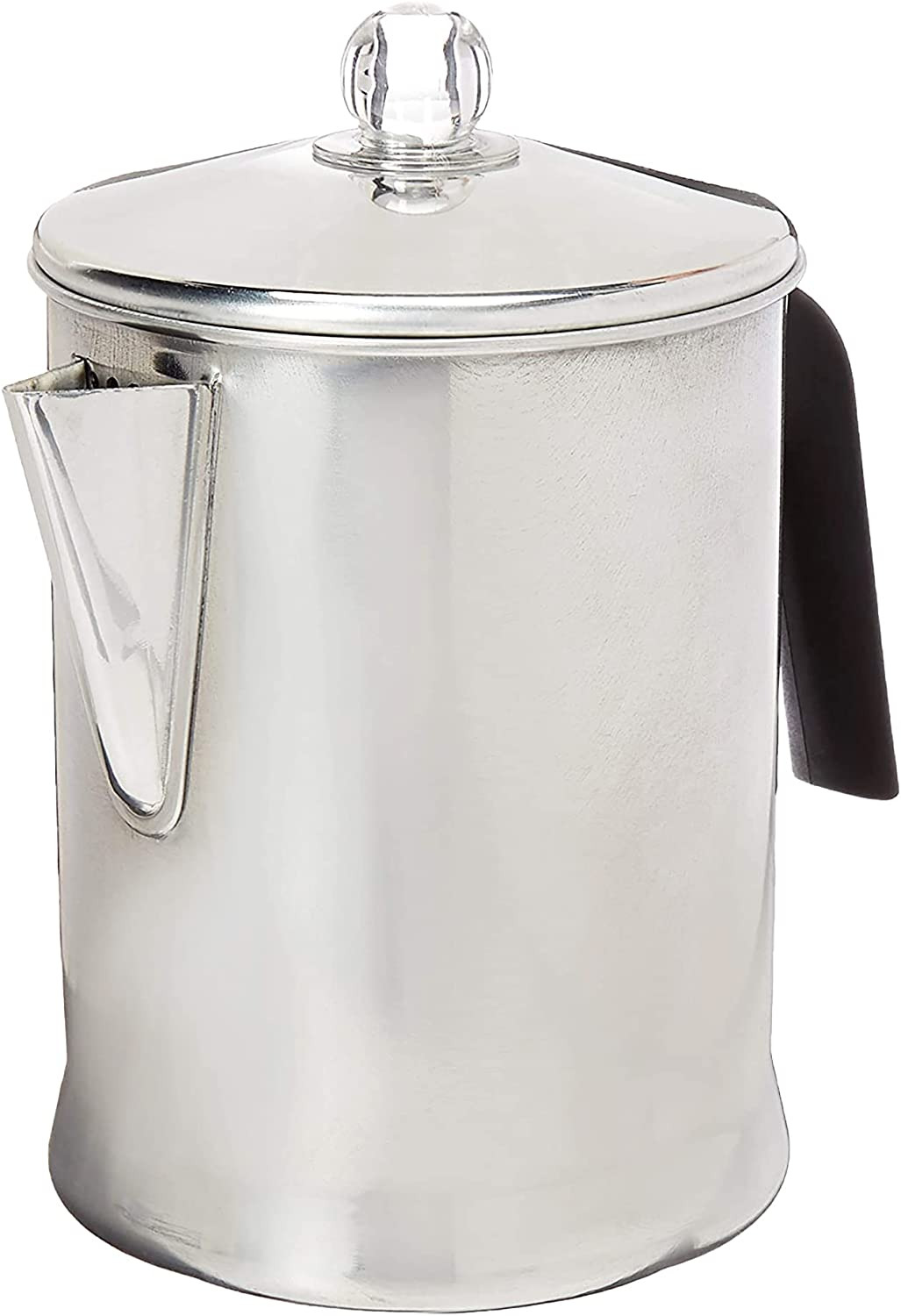 Heavy Duty Stove Top Percolator Coffee Pot Maker Aluminum Steel 9-Cup. 3-Day