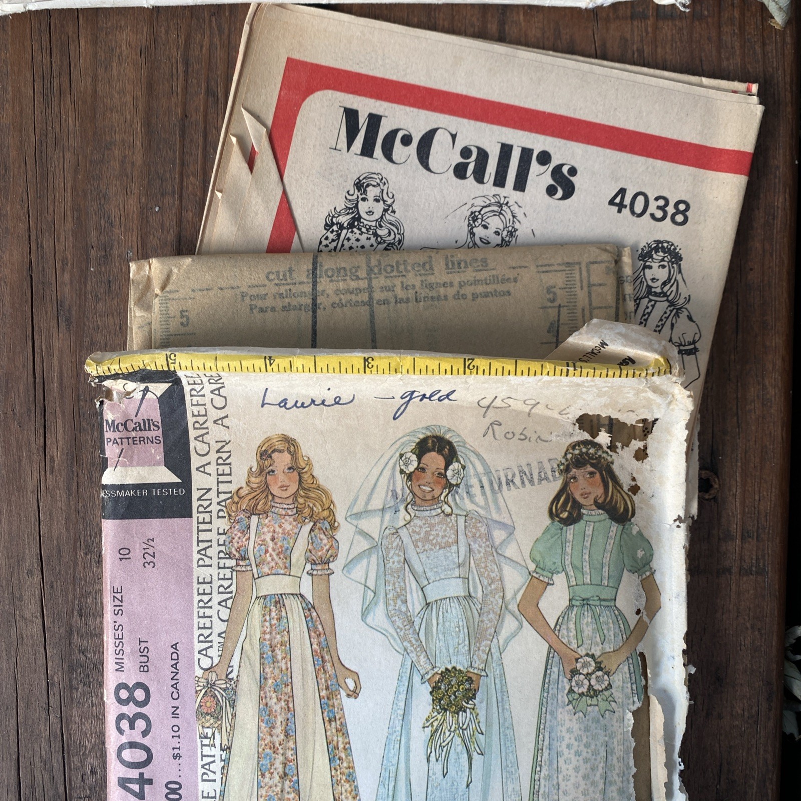 Vintage 70s McCalls Pattern 4038 Bride Bridesmaid Dress Prairie Gunne Sax Dupe Vintage 70s McCalls Pattern 4038 Bride Bridesmaid Dress Prairie Gunne Sax Dupe