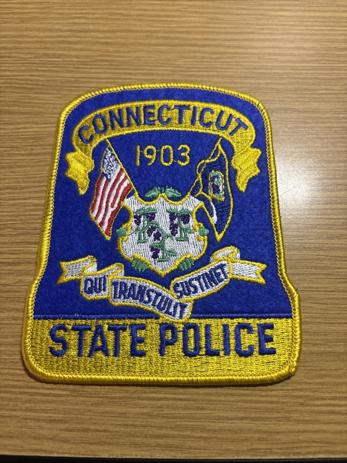 Connecticut State Police Shoulder Patch-Historical Memorabilia Connecticut State Police Shoulder Patch-Historical Memorabilia