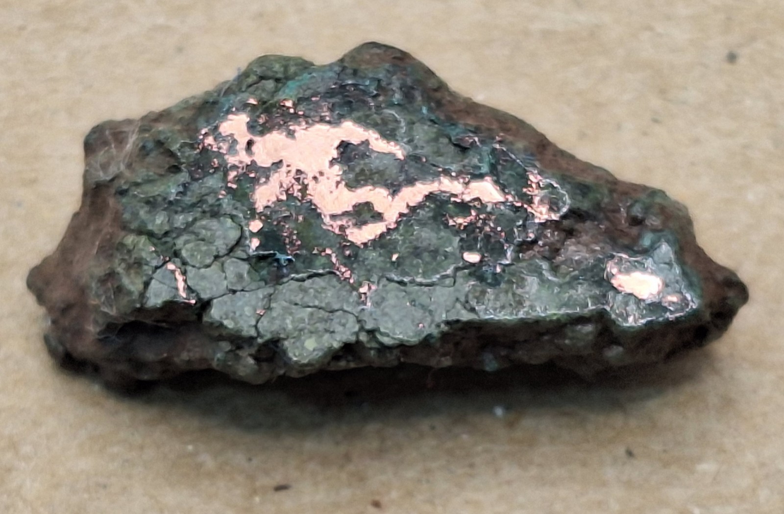 Native Copper with Chlorite Matrix – Kearsarge Lode, Michigan -Polished Specimen Native Copper with Chlorite Matrix – Kearsarge Lode, Michigan -Polished Specimen
