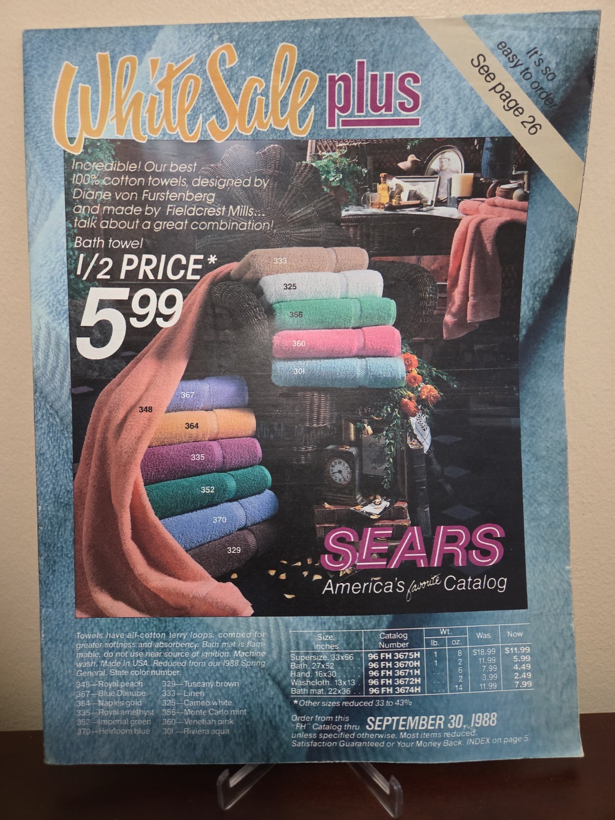 Vtg 80s Sears Catalog Appliances Home Goods Bedding Grills Kenmore 71 Pages 1988