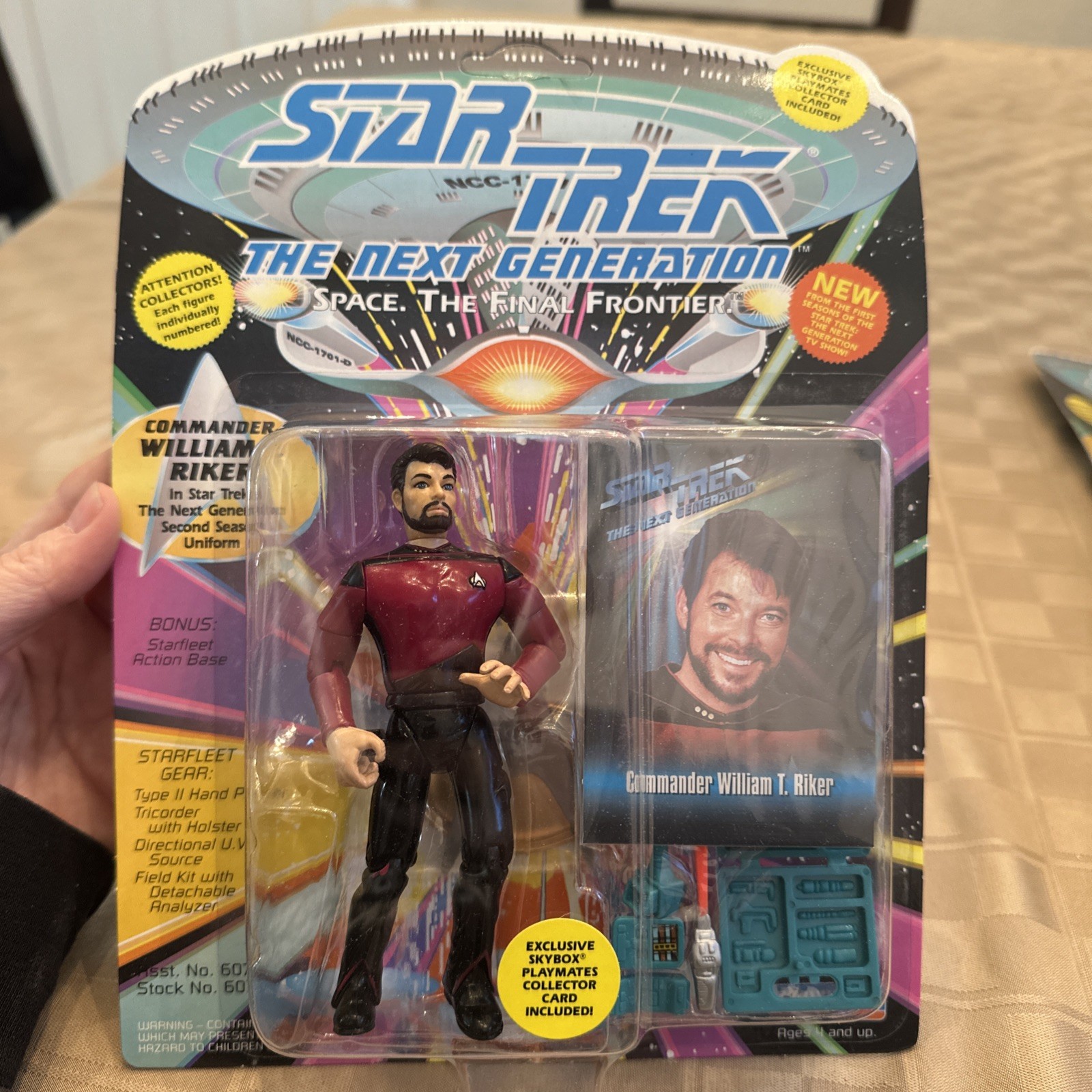 1993 Playmates Star Trek TNG Commander William T Riker Action Figure MOC NEW 1993 Playmates Star Trek TNG Commander William T Riker Action Figure MOC NEW