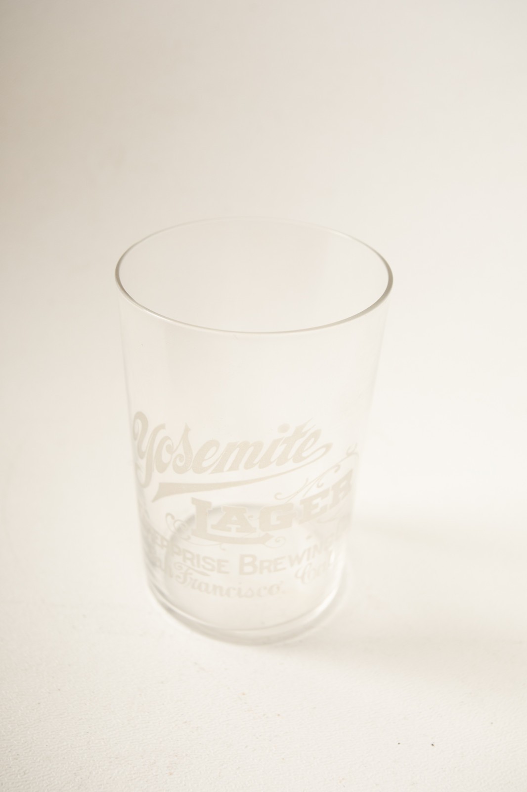 Yosemite Lager Enterprise Brewing Glass(OFS-5/JSF6)San Francisco Pre Prohibition Yosemite Lager Enterprise Brewing Glass(OFS-5/JSF6)San Francisco Pre Prohibition