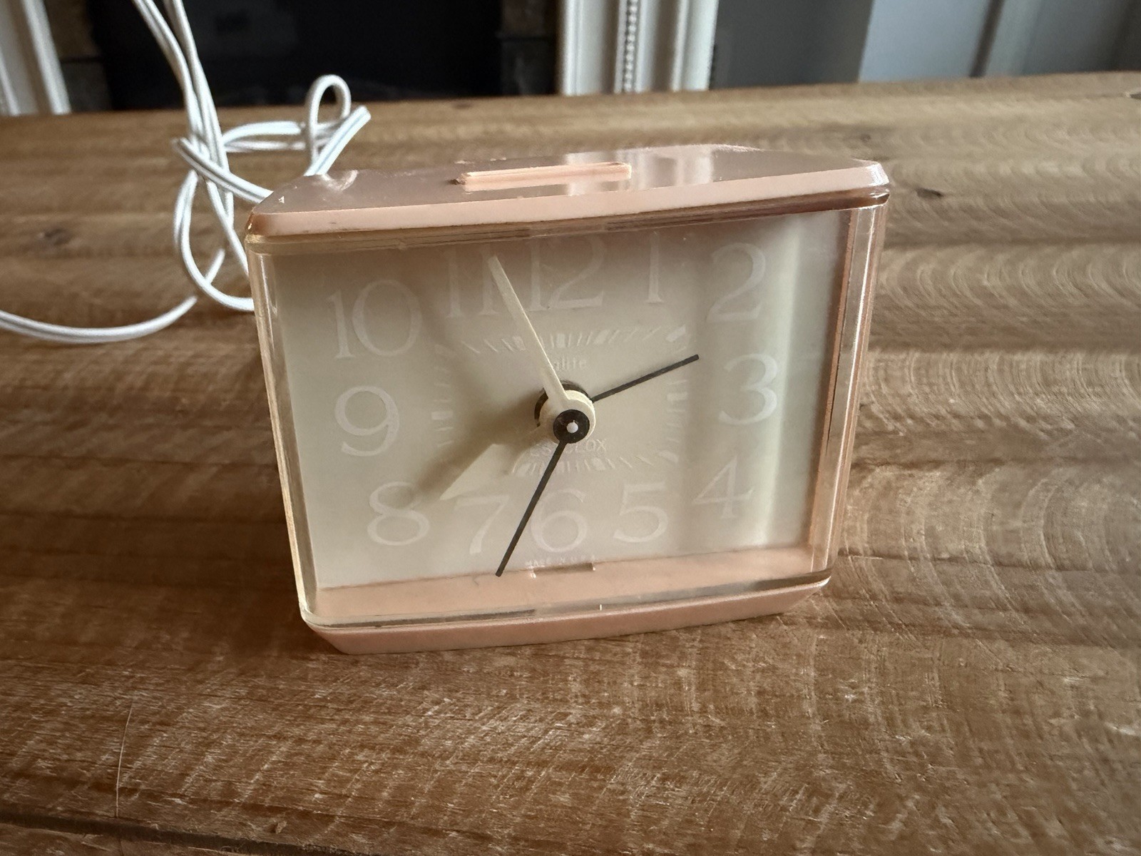 Vintage Westclox Softee Peach Drowse Dialite Clock Working Fast Shipping