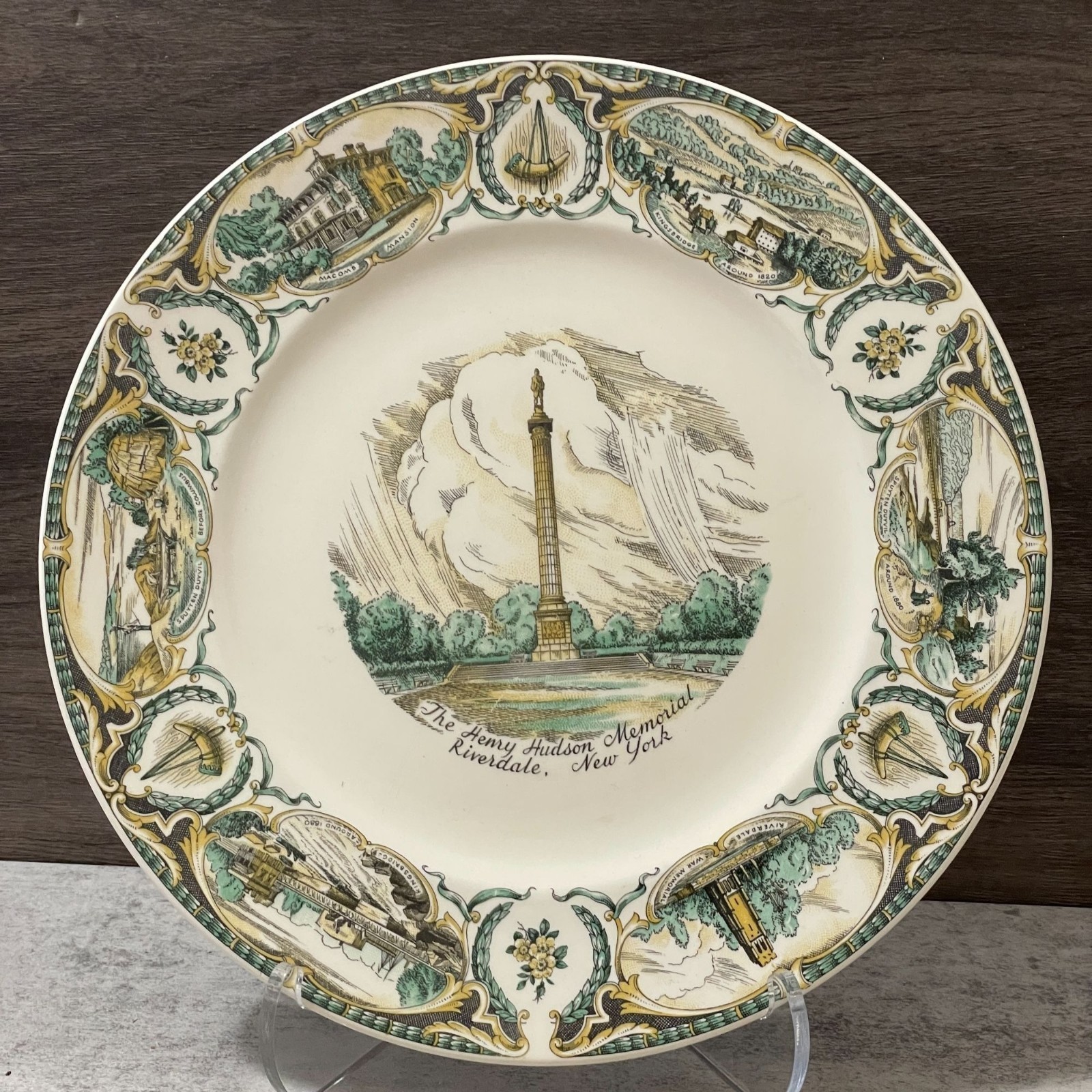 Vintage 1951 Riverdale New York North Side Savings Bank Commemorative Plate