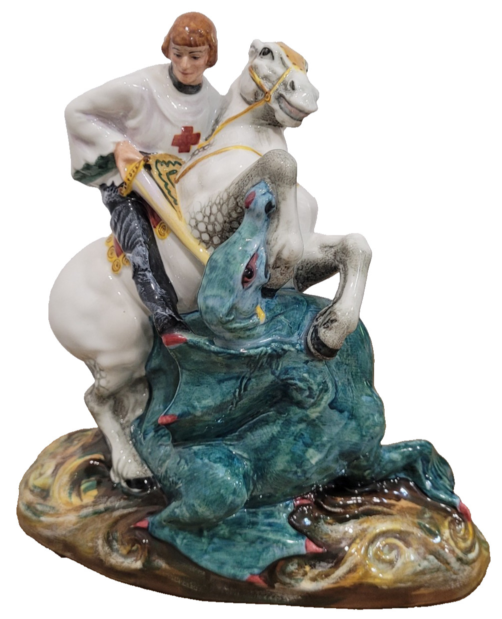 Vintage Royal Doulton St George HN2051 Figurine Made In England