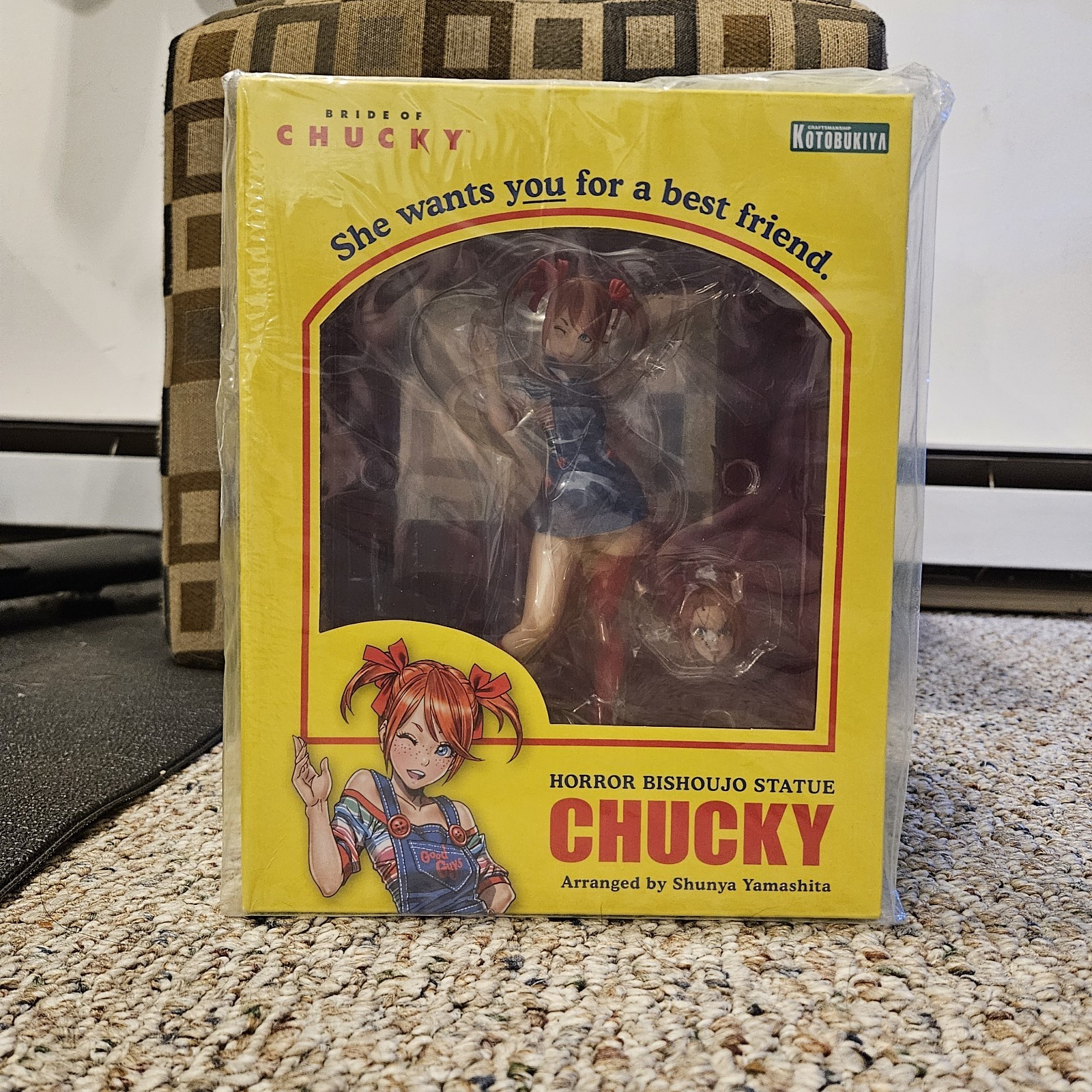 Kotobukiya HORROR BISHOUJO Authentic Child’s Play Bride of Chucky Chucky Statue Kotobukiya HORROR BISHOUJO Authentic Child’s Play Bride of Chucky Chucky Statue