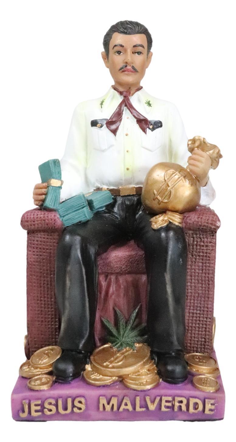 Ebros Jesus Malverde Statue Angel Of The Poor Sinaloa Figurine 6.25 Ebros Jesus Malverde Statue Angel Of The Poor Sinaloa Figurine 6.25