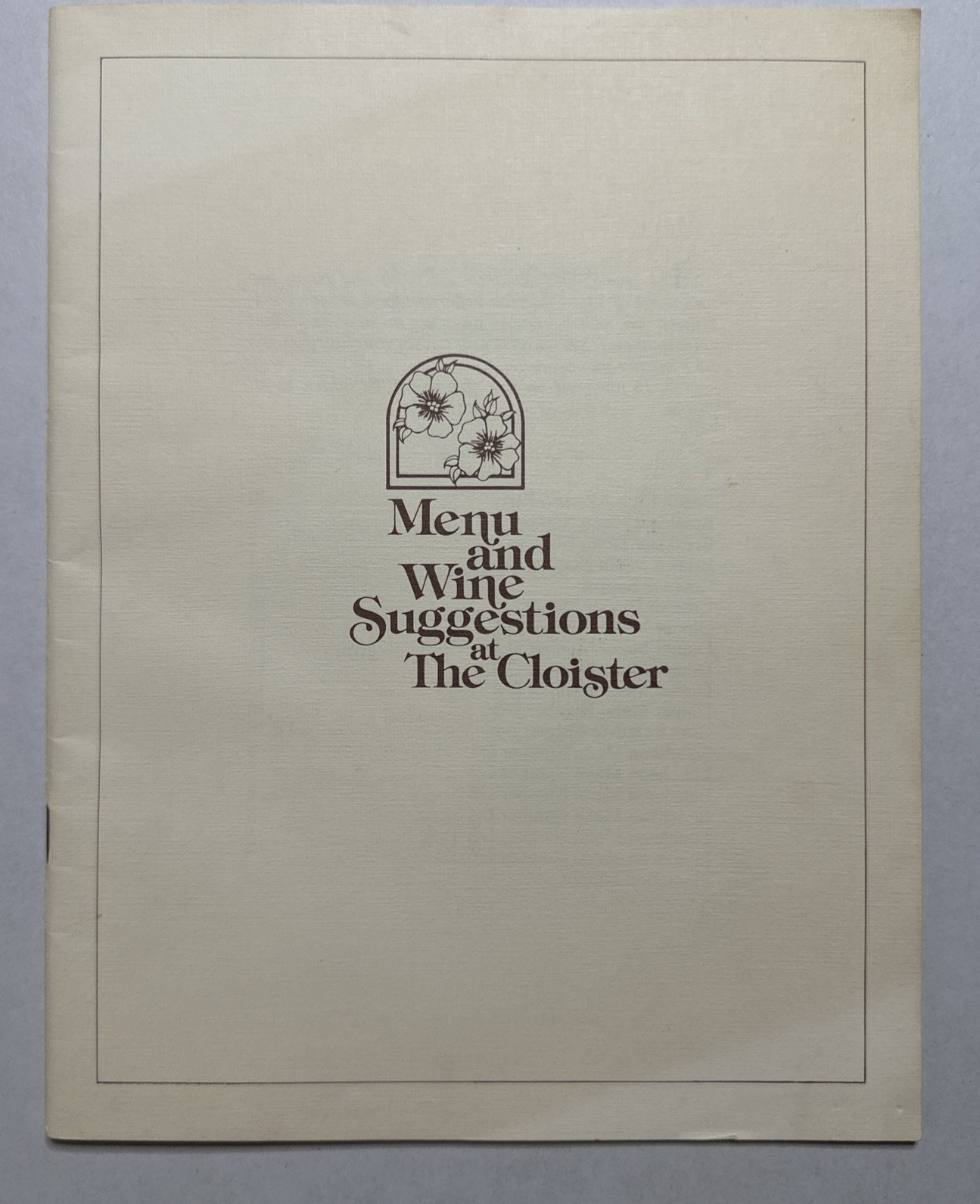 Vintage The Cloister Sea Island Menu Wine Suggestions Booklet Georgia Resort 79