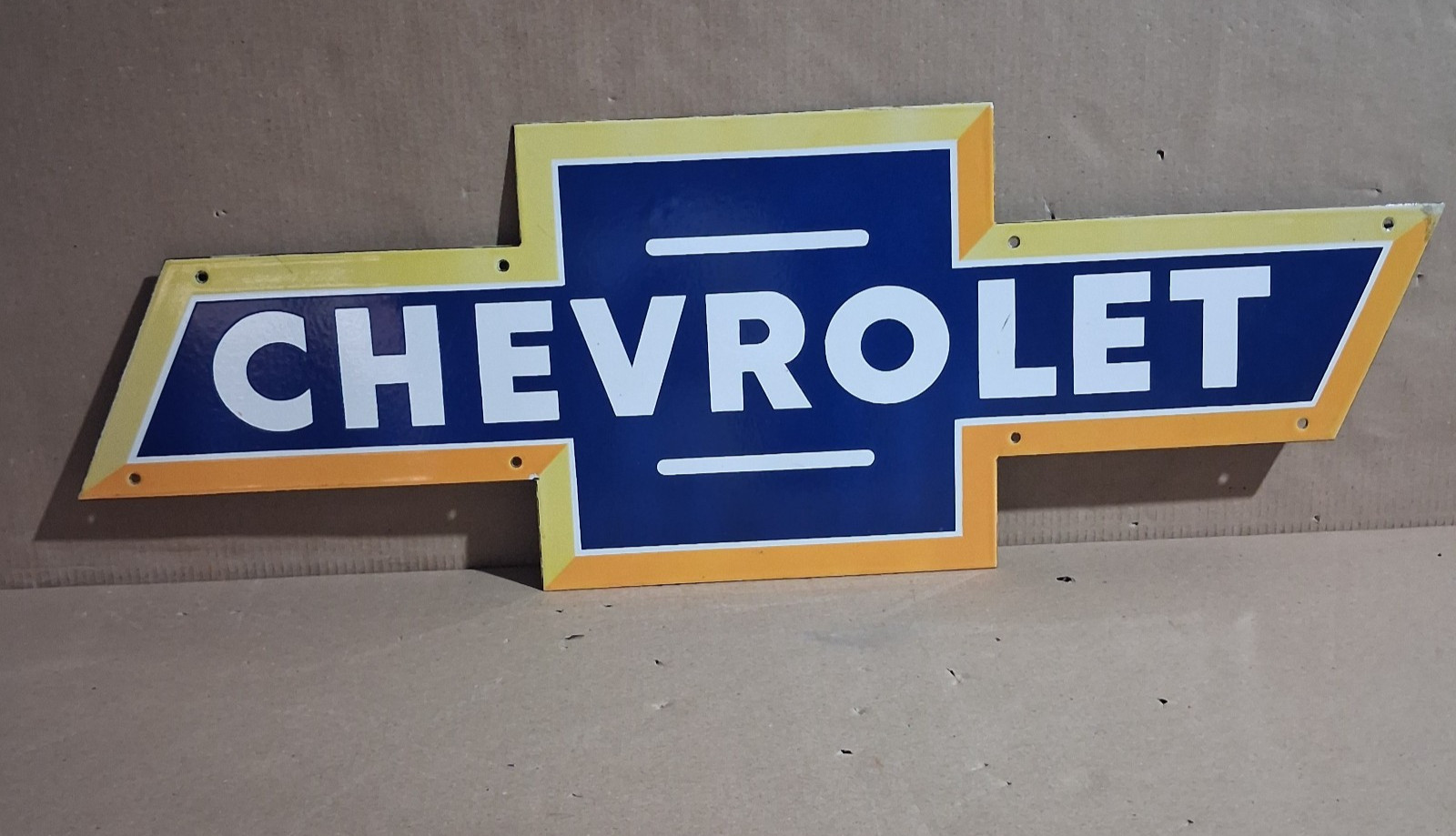 Chevrolet Porcelain Enamel Sign  36 x 12 Inches 1 Sided