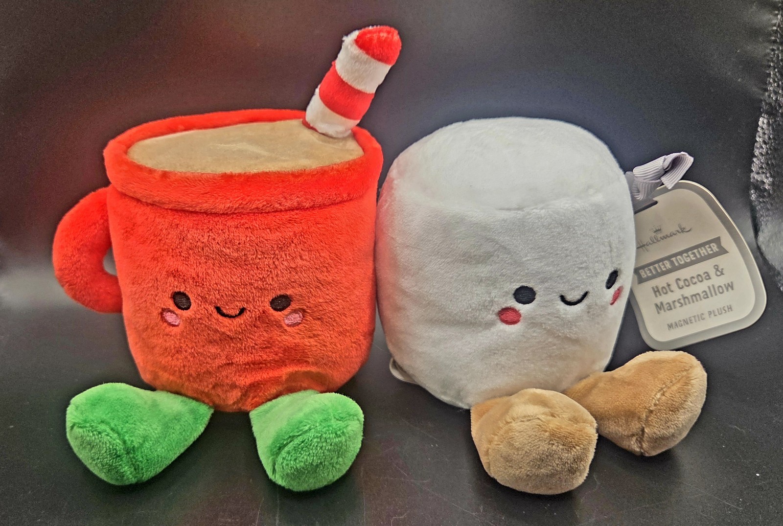 Hallmark Better Together Hot Cocoa & Marshmallow Magnetic Plush Stuffy Set *NEW
