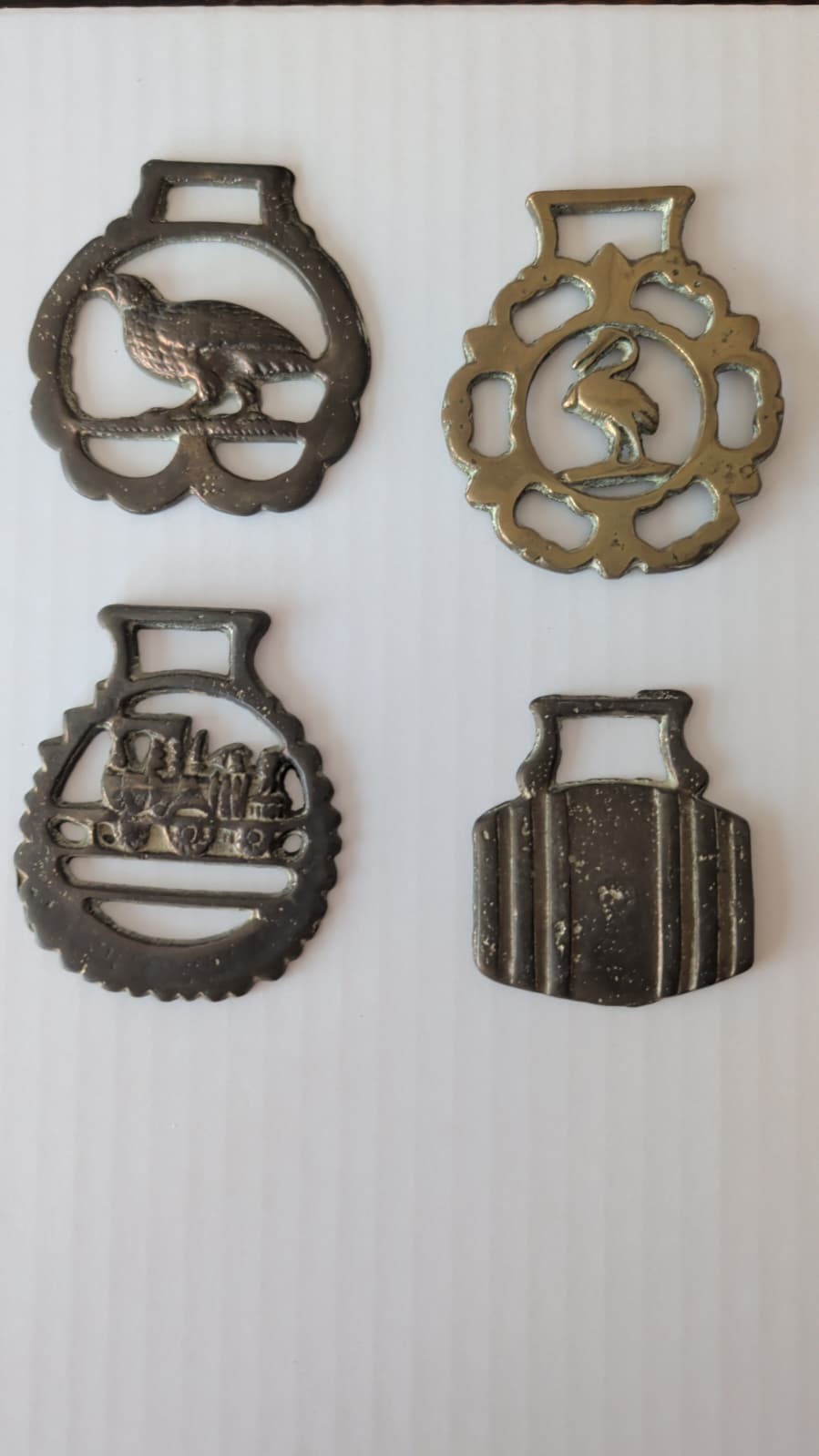 Horse Brass Medallion Antique Show Parade Harness SET 4 1 PRICE FROM ENGLAND