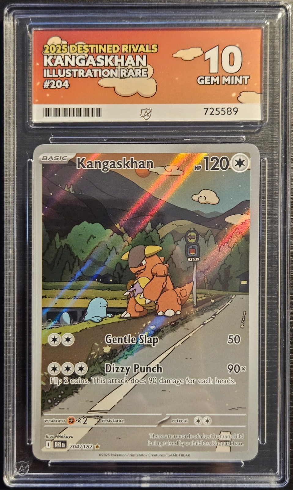 ⭐Ace 10 Kangaskhan 204/182⭐Illustration Rare Destined Rivals Gem Mint