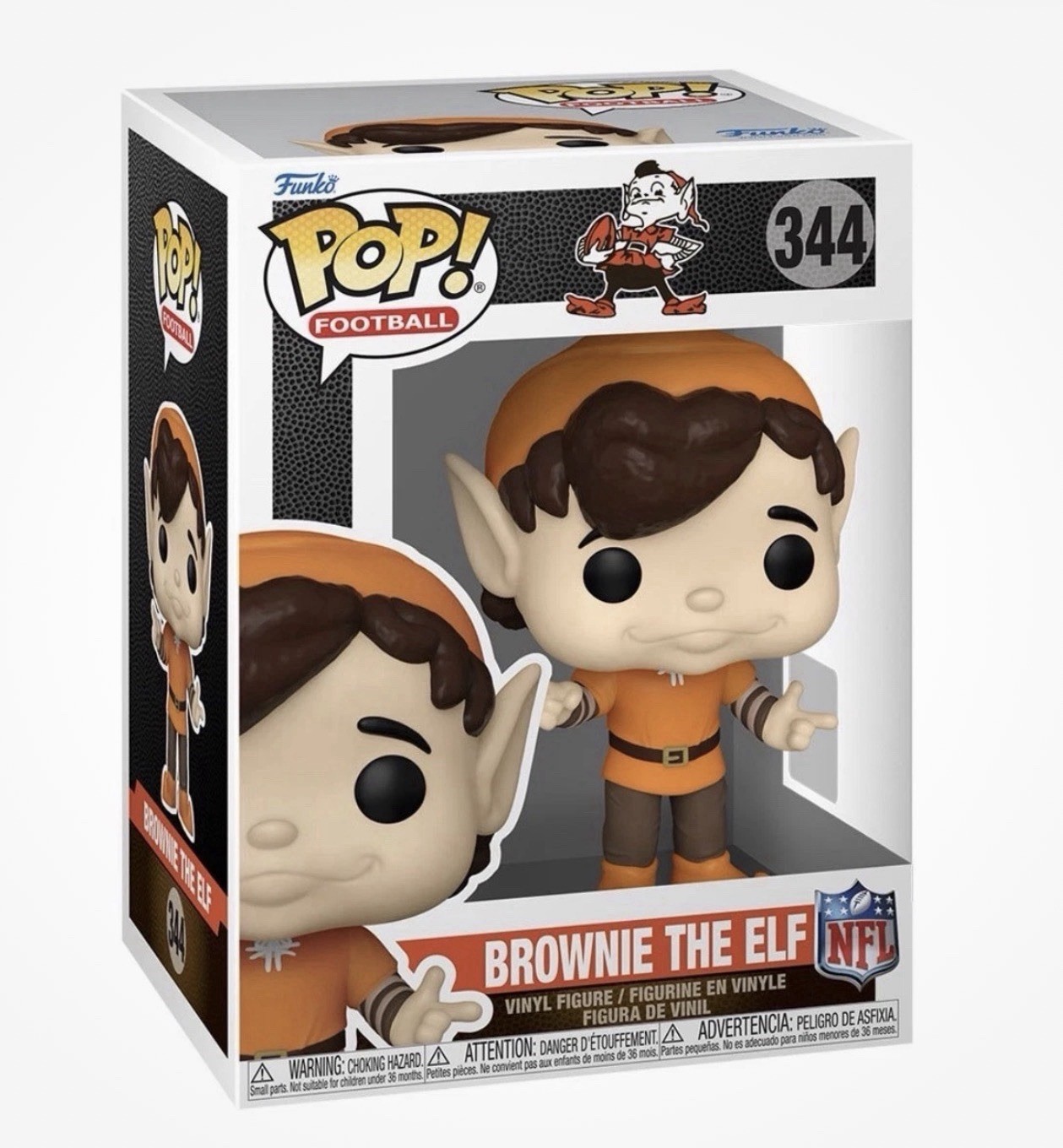 Funko POP Cleveland Browns Retro Mascot Brownie The Elf 344 - PRESALE