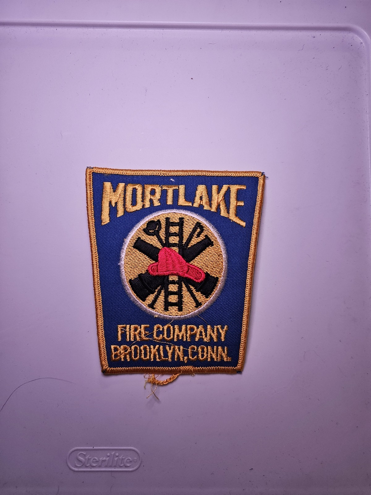 VINTAGE MORTLAKE FIRE COMPANY BROOKLYN CONN. FIRE DEPT. PATCH 1960'S VINTAGE MORTLAKE FIRE COMPANY BROOKLYN CONN. FIRE DEPT. PATCH 1960'S