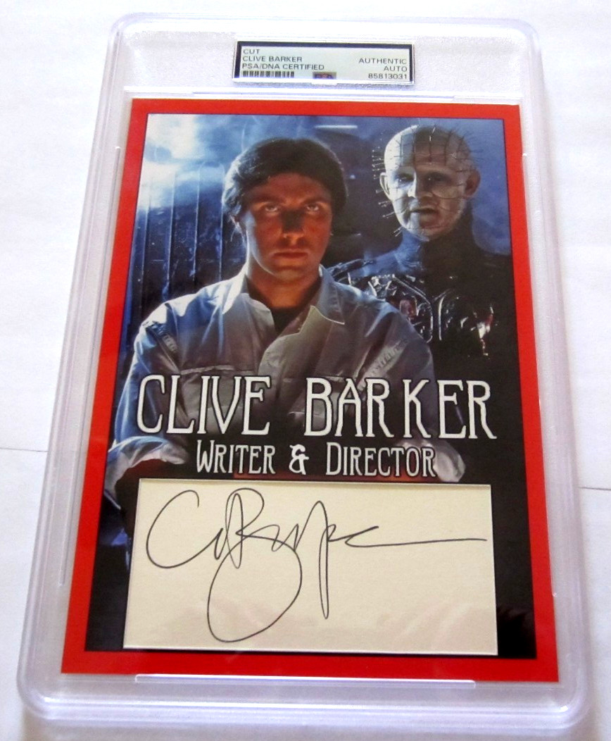 Clive Barker signed autographed PSA custom 5x7 Hellraiser Nightbreed Candyman