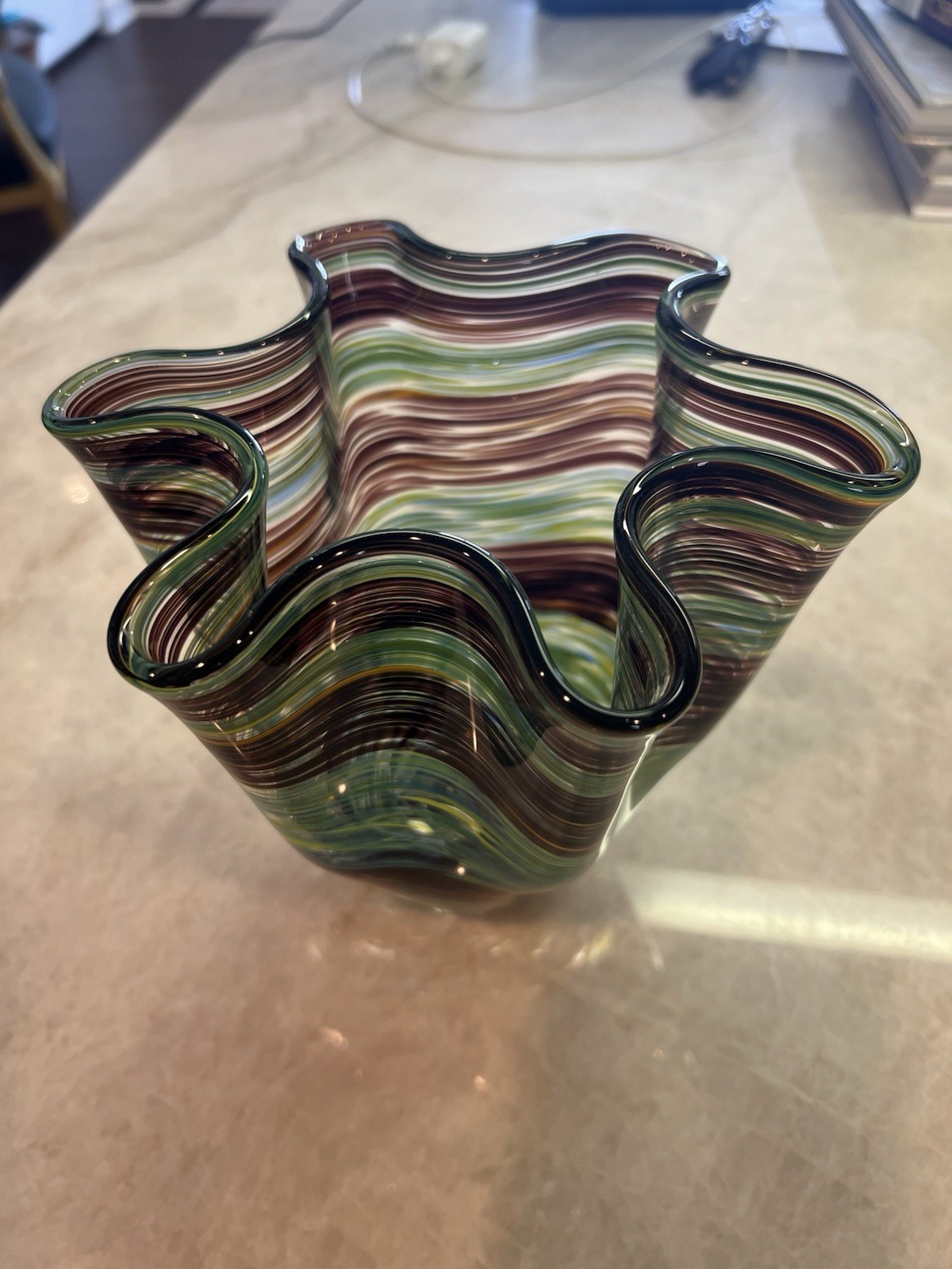 Vtg Hand Blown MURRHINA Glass 7