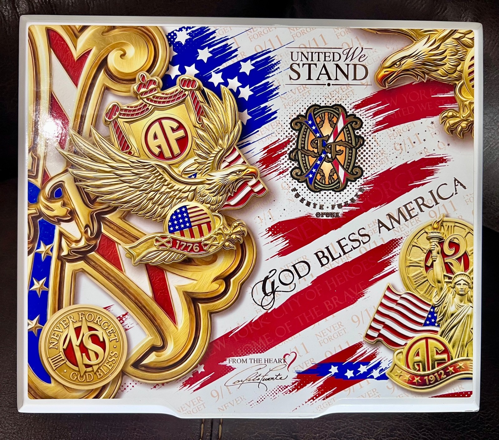 ARTURO FUENTE Opus X ReXilient Rare Collectable Empty Cigar Box 9.11 🇺🇸 ARTURO FUENTE Opus X ReXilient Rare Collectable Empty Cigar Box 9.11 🇺🇸