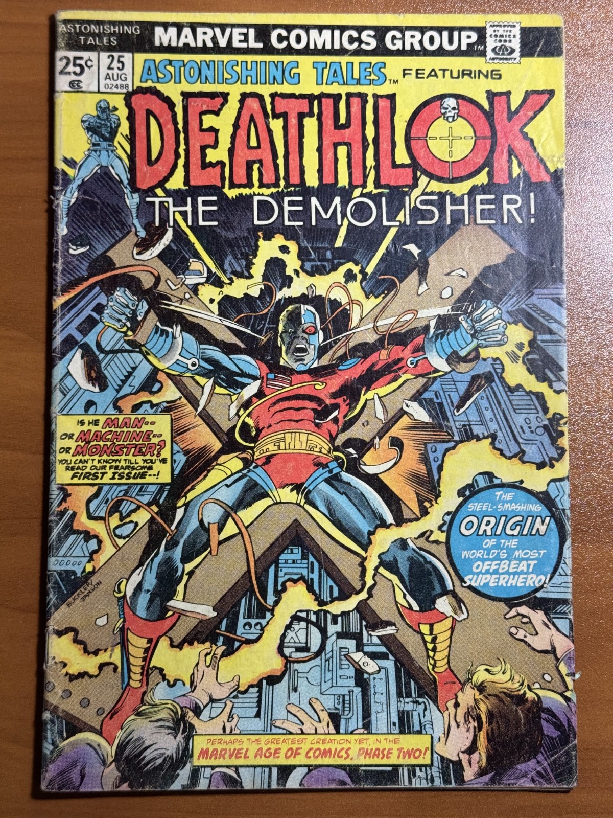 DEATHLOK Astonishing Tales Marvel Comics No. 25 Aug 1974 VG+/FN 1st App Deathlok