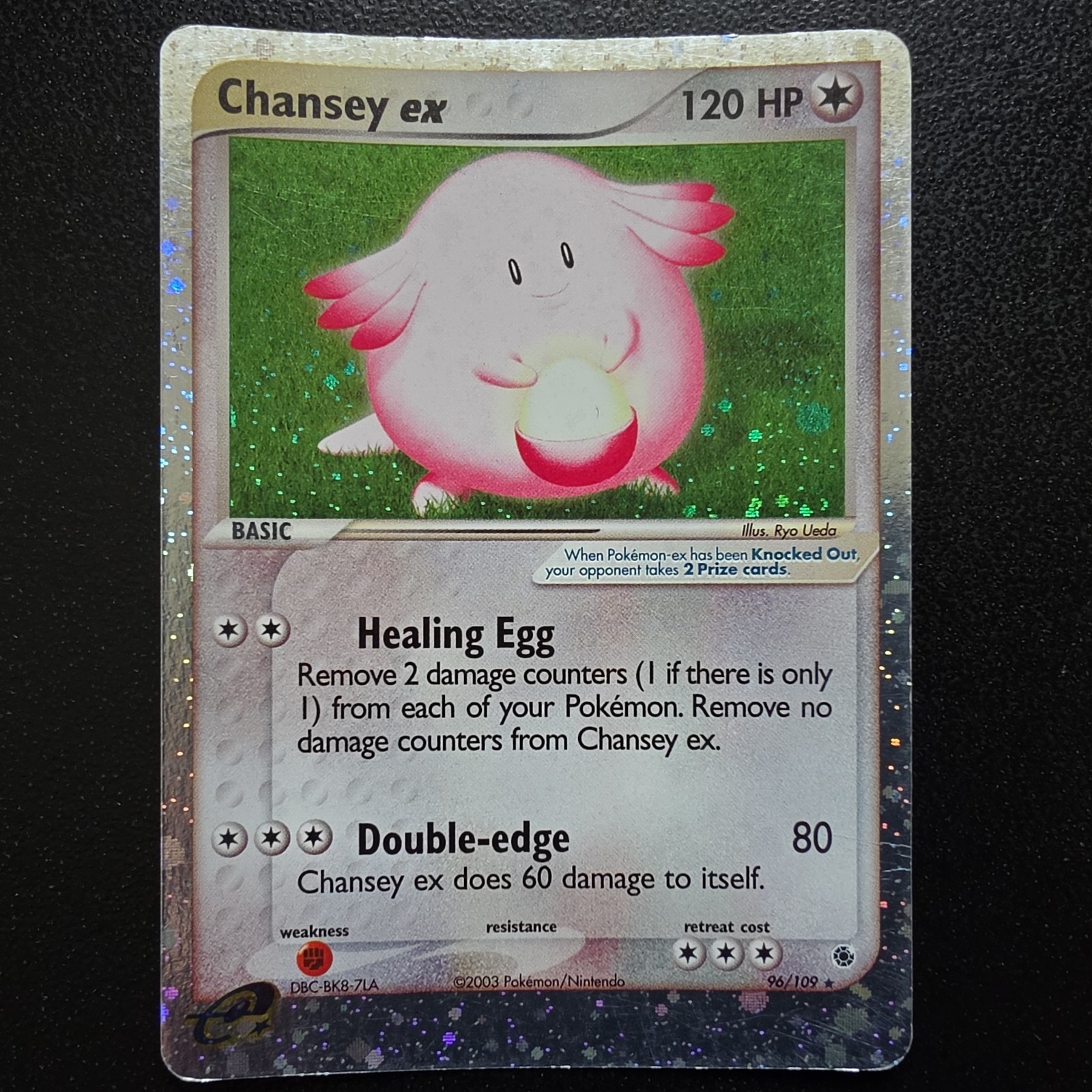 Pokemon TCG Chansey ex 96/109 (2003) EX Ruby & Sapphire - ENG MP Ultra Rare Holo Pokemon TCG Chansey ex 96/109 (2003) EX Ruby & Sapphire - ENG MP Ultra Rare Holo