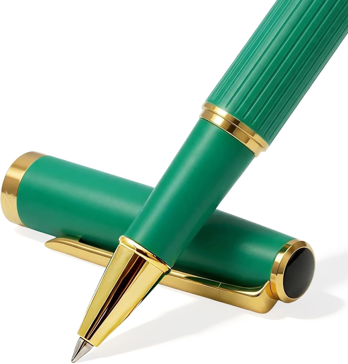 Rollerball Pen Smooth Writing Ballpoint Pens Gift Set, Metal Body