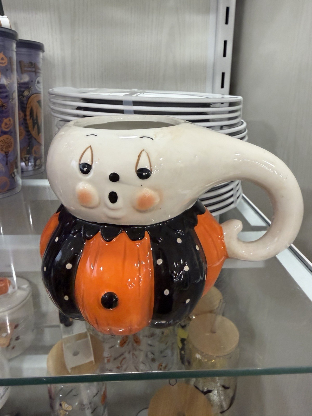 🧡🖤NWT Johanna Parker Ceramic Ghost Nostalgia Halloween Mug