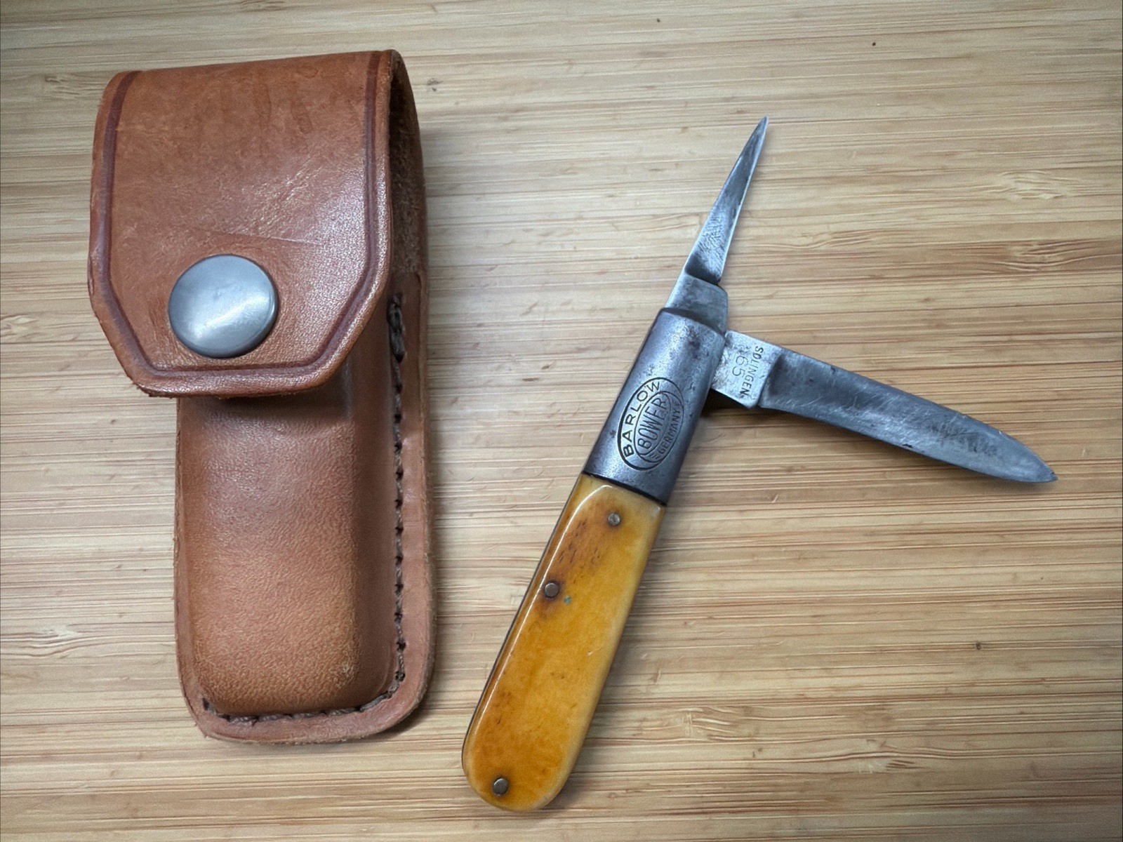 Vintage Barlow F.A Bower IMP CC Germany SOLINGEN 65 Pocket Knife Vintage Barlow F.A Bower IMP CC Germany SOLINGEN 65 Pocket Knife
