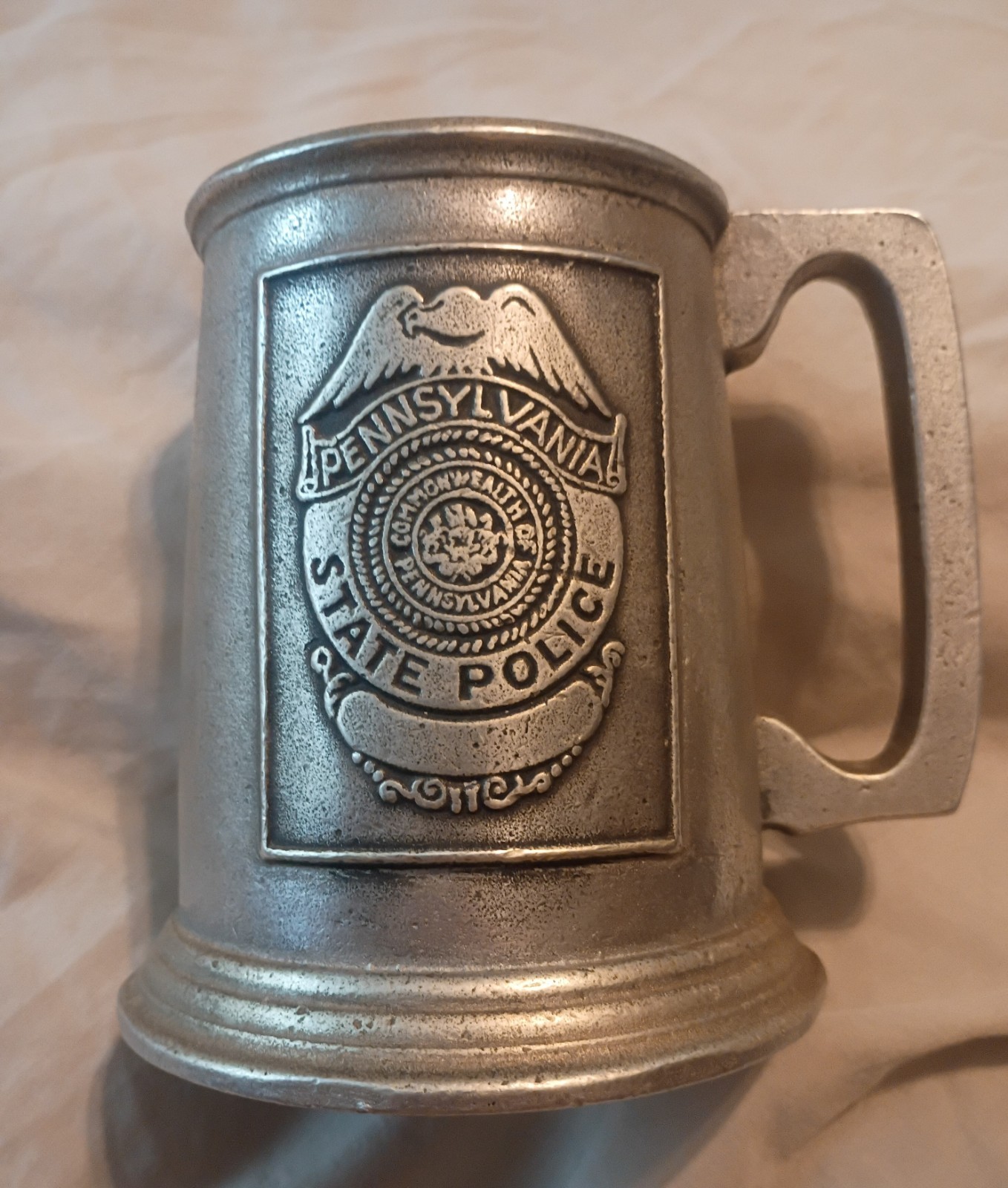 1960s Wilton Armetale PSP Pennsylvania State Police Beer Mug RWP Columbia PA