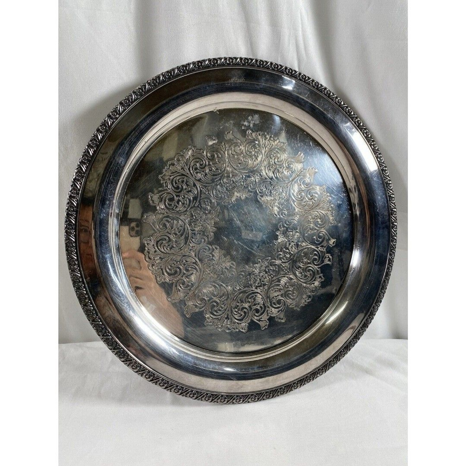 Vintage WM A ROGERS Silverplate 14 3/4\