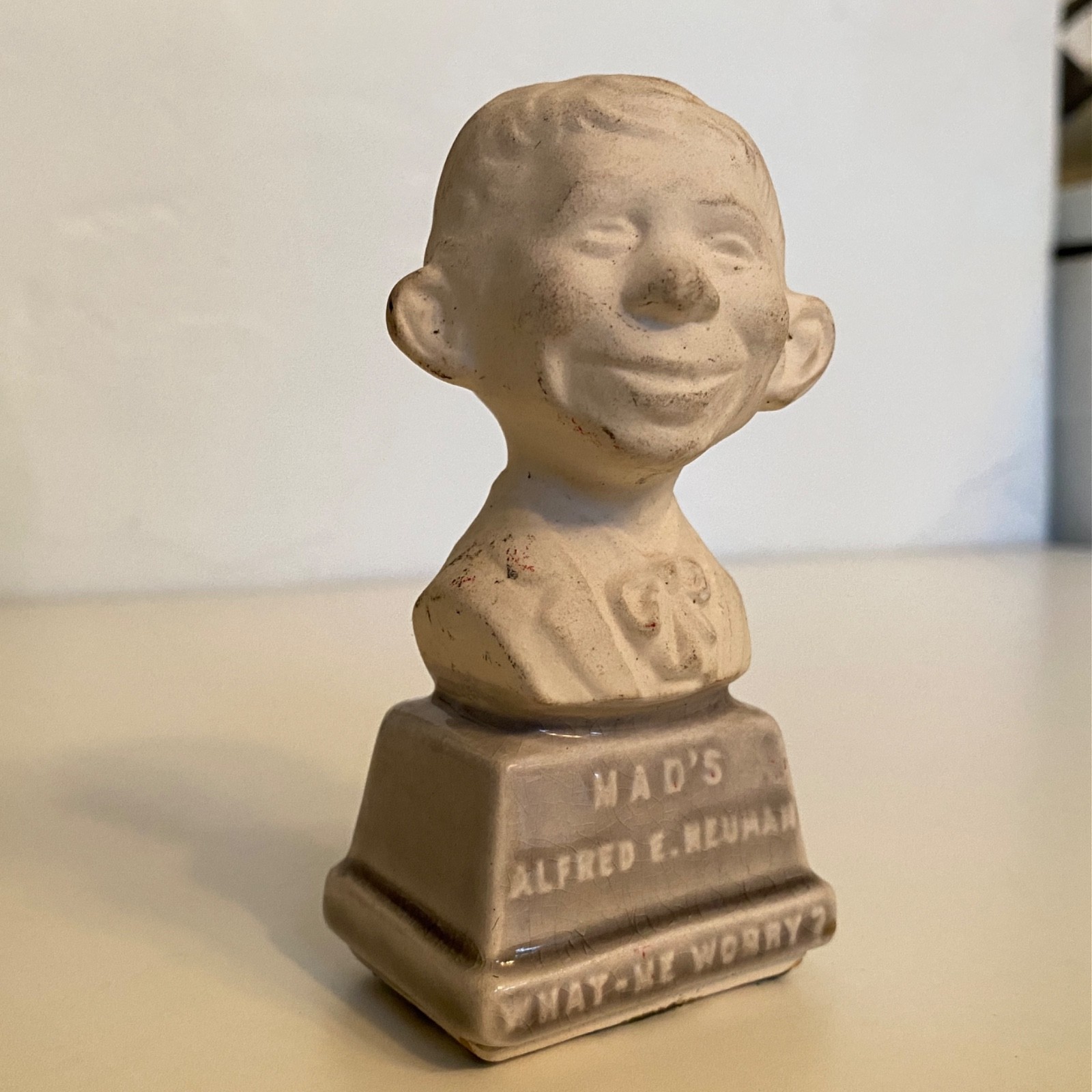 Vintage 1960\'s Mad Magazine Alfred E Neuman Bust Figurine \ Vintage 1960\'s Mad Magazine Alfred E Neuman Bust Figurine \