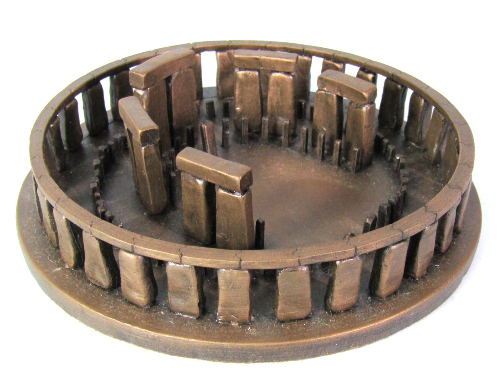Stonehenge Bonded Bronze Souvenir Building Model as in 1500 BC by MW Postins
