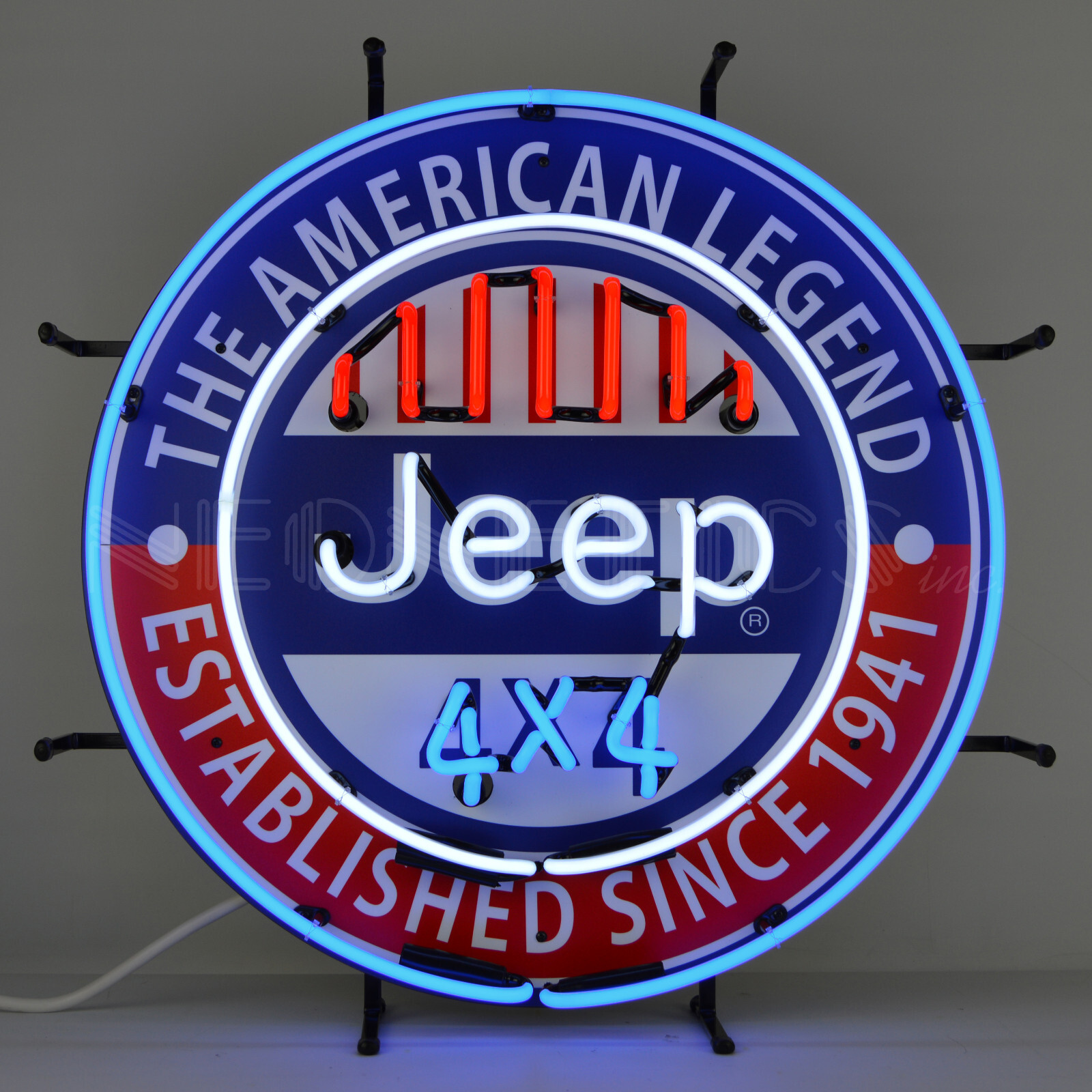 Jeep Neon sign 4x4 Garage wall lamp light Wrangler Gladiator 2025 CJ-6 Rubicon