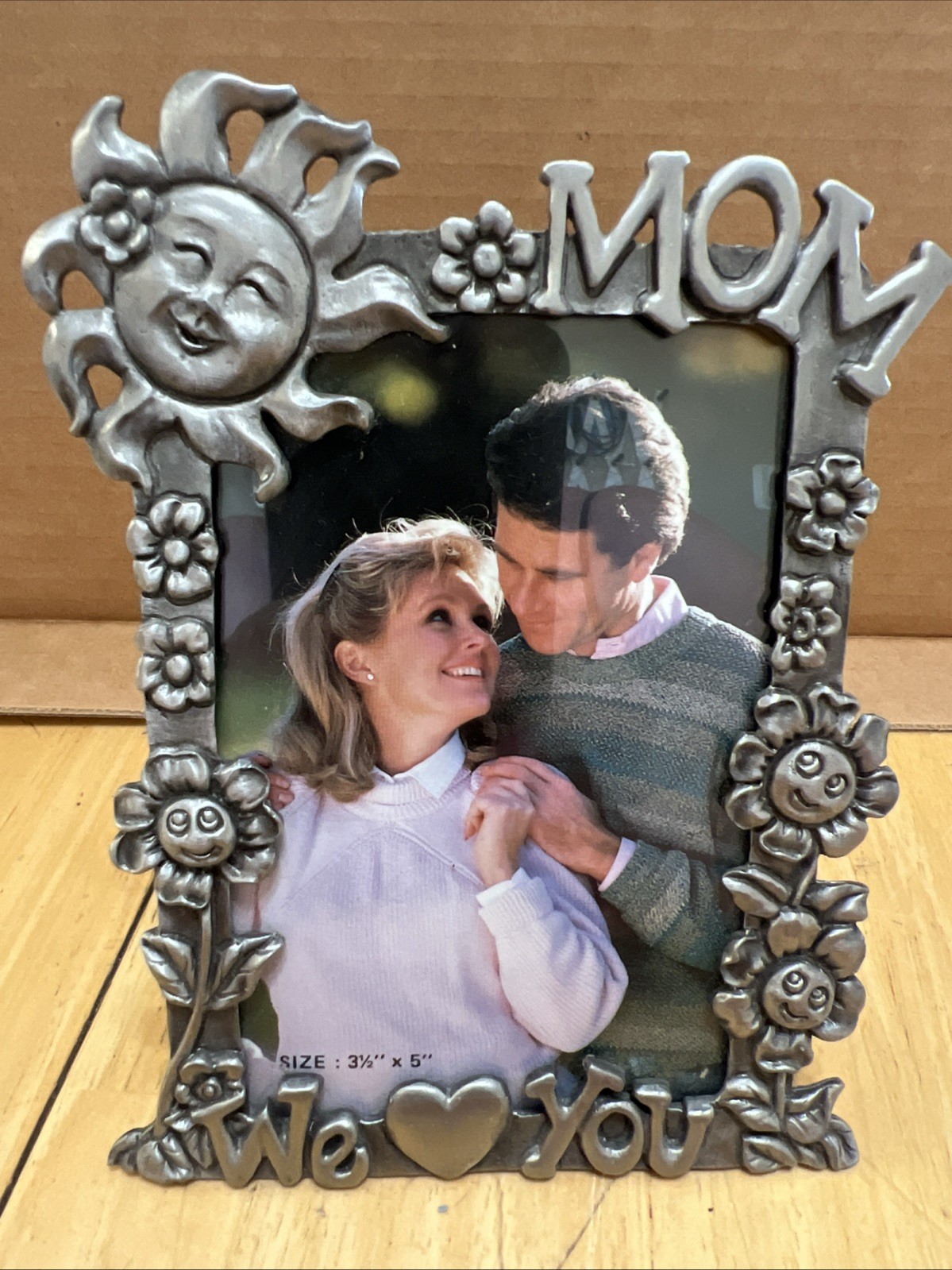 Vintage Pewter Picture Frame By Sixtrees 3.5 X 5