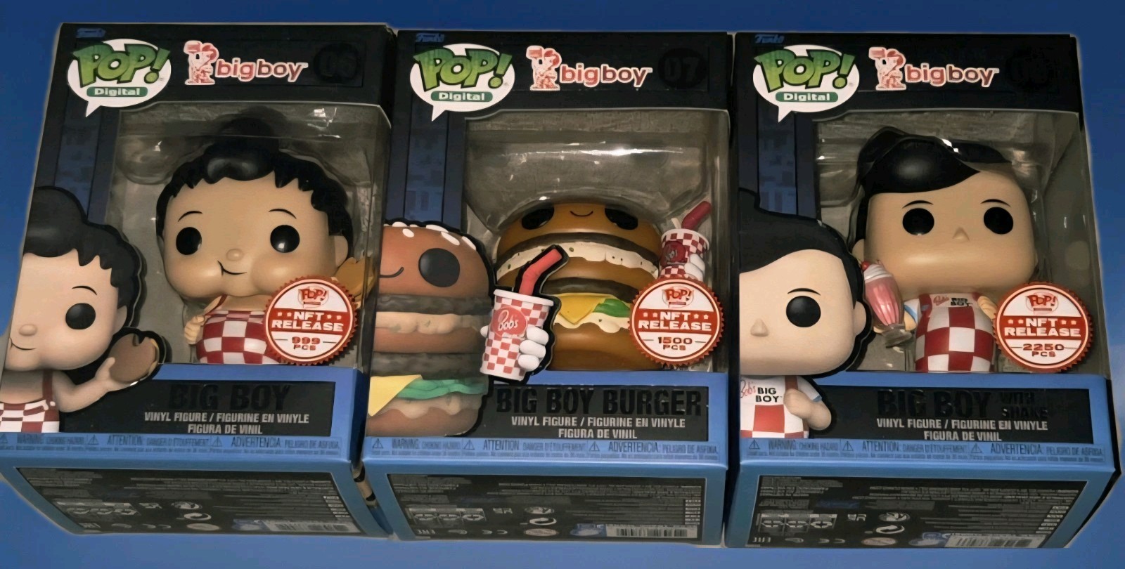 Funko pop Digital BOB'S BIG BOY Full Set of 3 Redemptions Royalty Grail Funko pop Digital BOB'S BIG BOY Full Set of 3 Redemptions Royalty Grail
