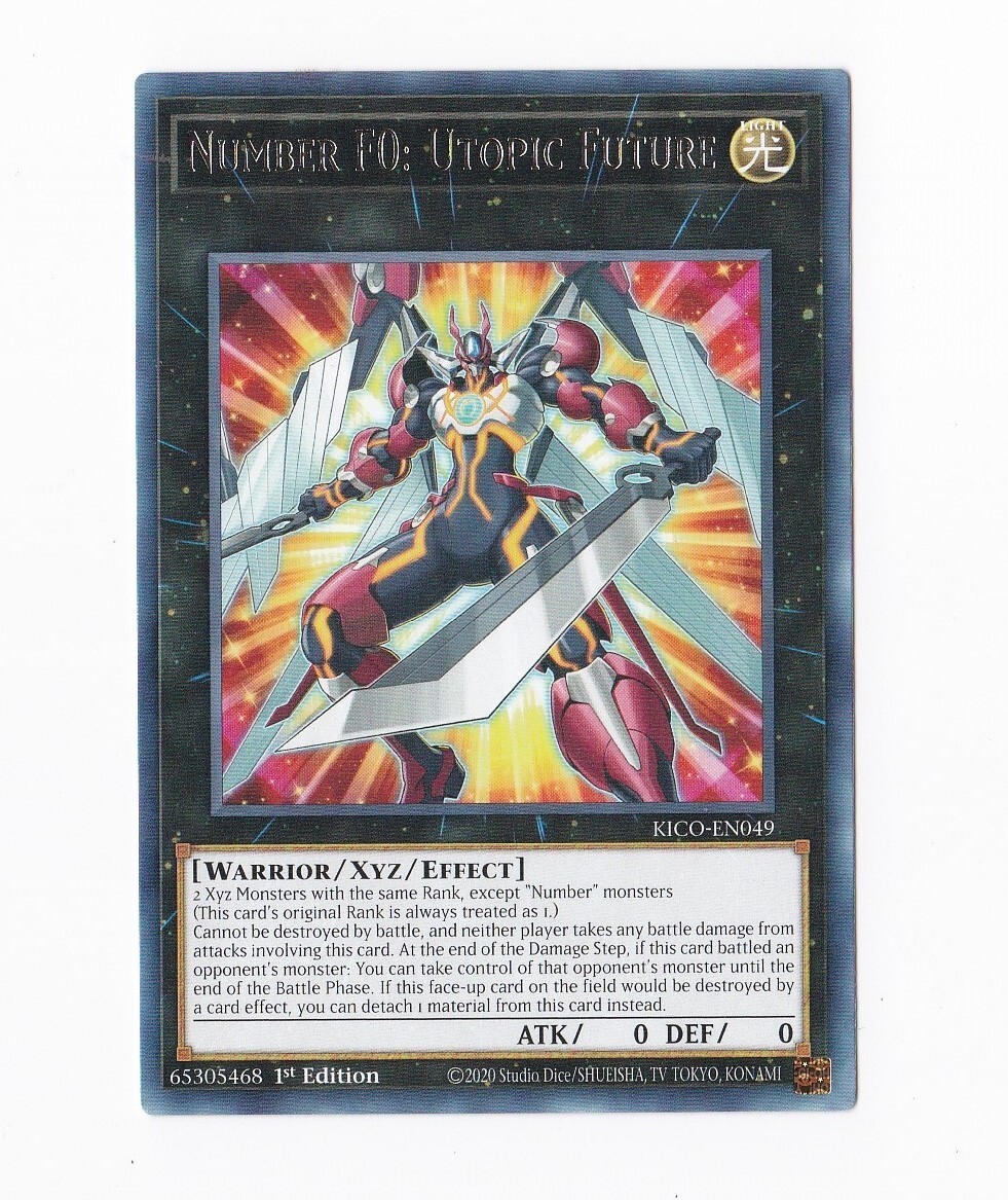 2020 Konami YuGiOh 1st Edition - Number F0: Utopic Future KICO-EN049 2020 Konami YuGiOh 1st Edition - Number F0: Utopic Future KICO-EN049