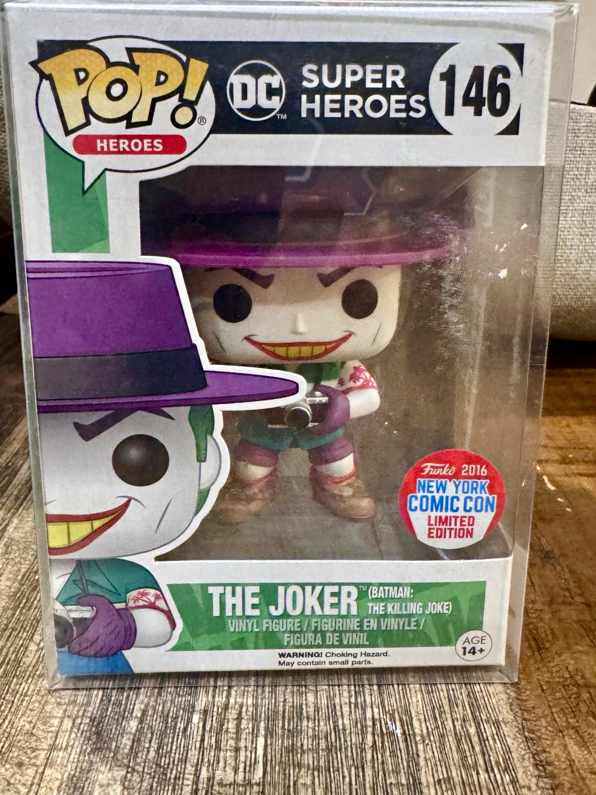 Rare never opened Heroes DC Super Heroes The Joker #146 NYCC 2016 Exclusive Rare never opened Heroes DC Super Heroes The Joker #146 NYCC 2016 Exclusive