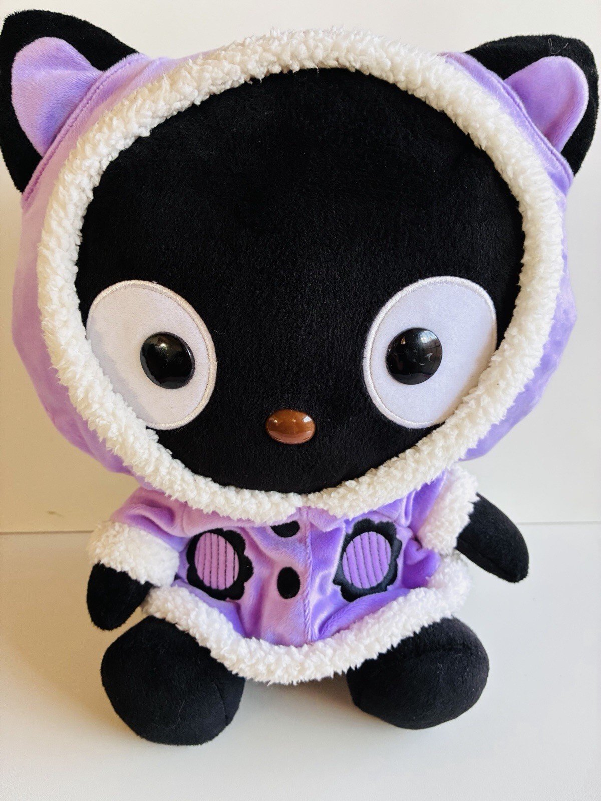 RARE 2013 vintage Sanrio Chococat w/Purple Winter Holiday Outfit 11.5” Plush