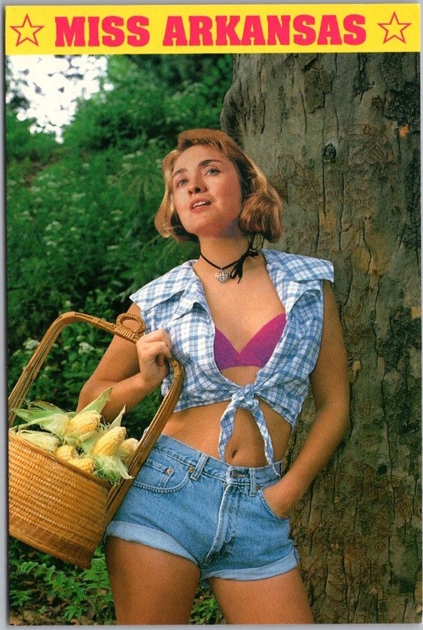 Vintage HILLARY CLINTON Political Comic 4x6 Postcard \