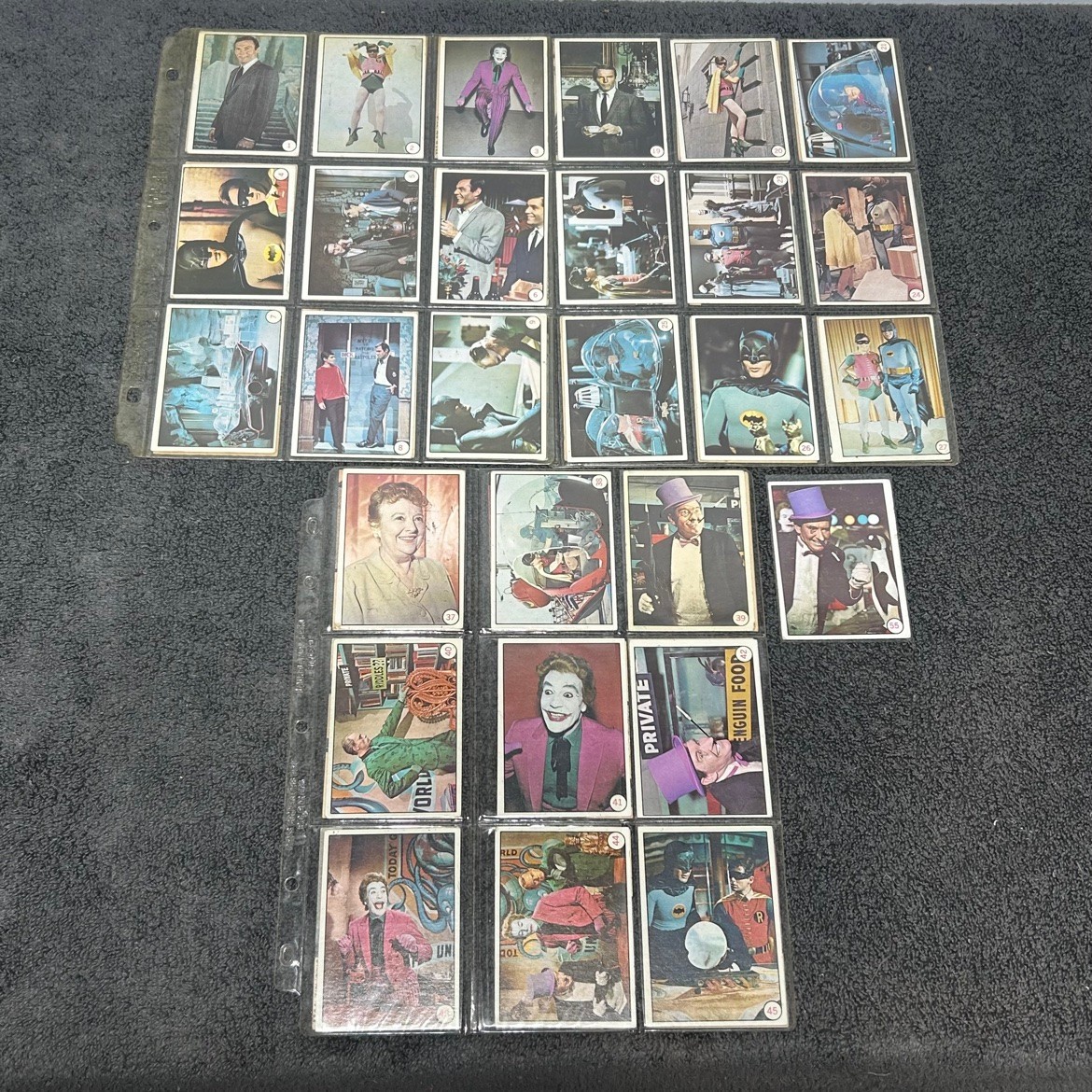 1966 Topps Batman Bat Laffs Complete Set 1-55 All 55 Cards TV Series Low-Mid