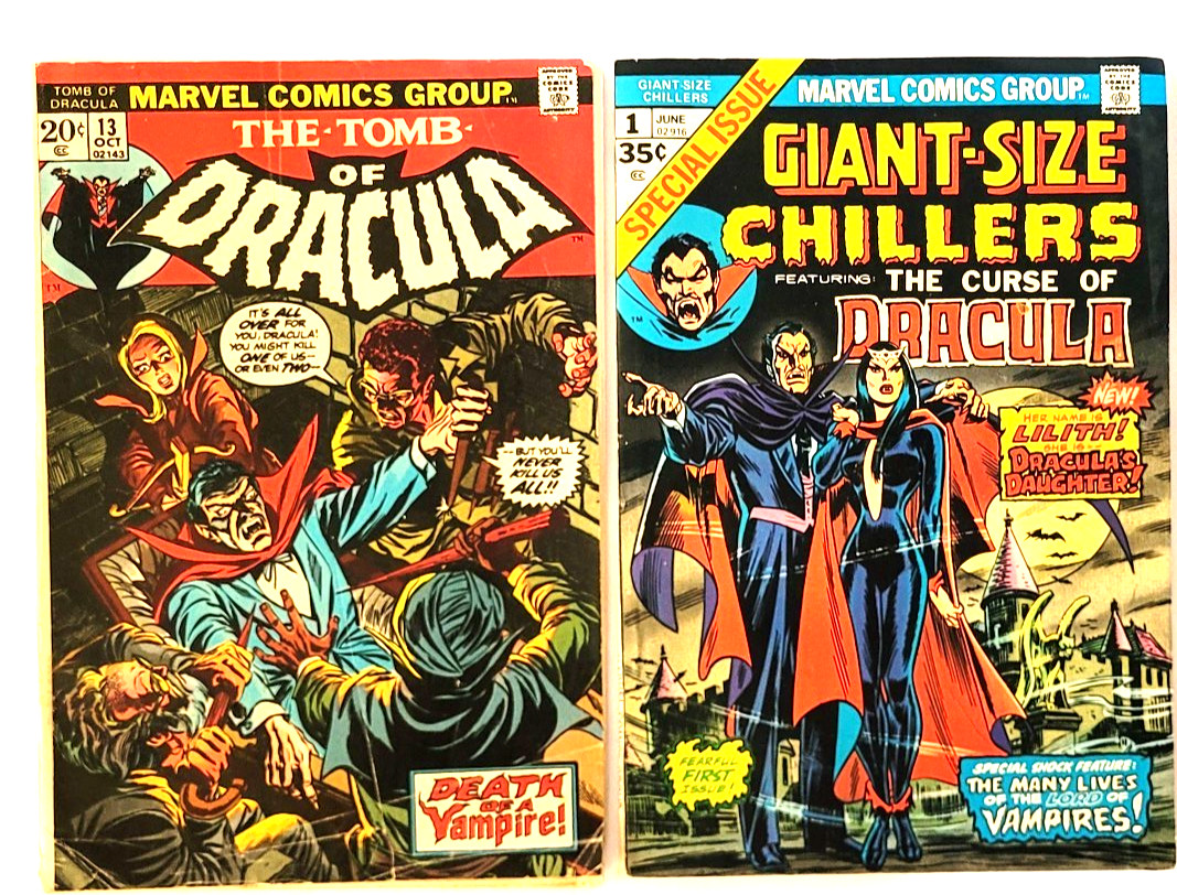 Vintage The Tomb of Dracula Marvel Comic 1973 1974 Giant Size