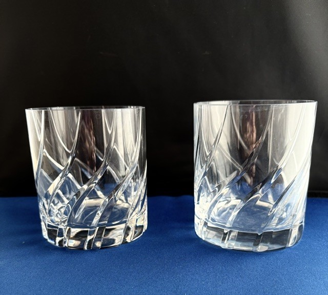 2 Mikasa Olympus Double Old Fashioned Glasses 3 7/8 2 Mikasa Olympus Double Old Fashioned Glasses 3 7/8