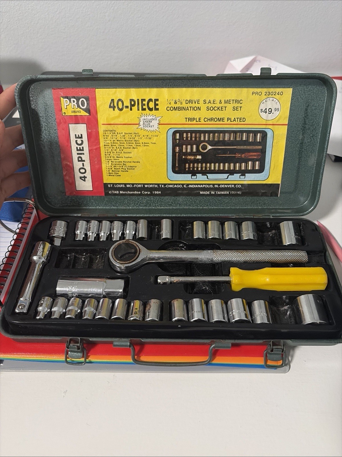 Pro Brand 40 Piece Ratchet Tool Set INCOMPLETE SEE PICS
