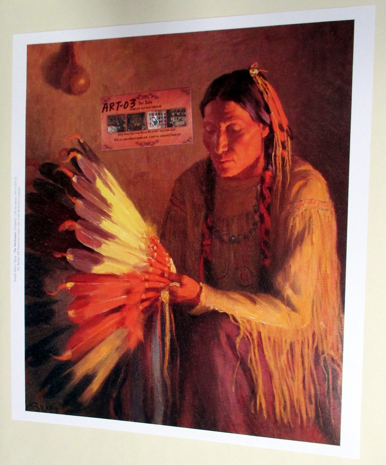 THE WAR BONNET Indian Print - Henry Sharp Buffalo Bill Historical Museum AWESOME