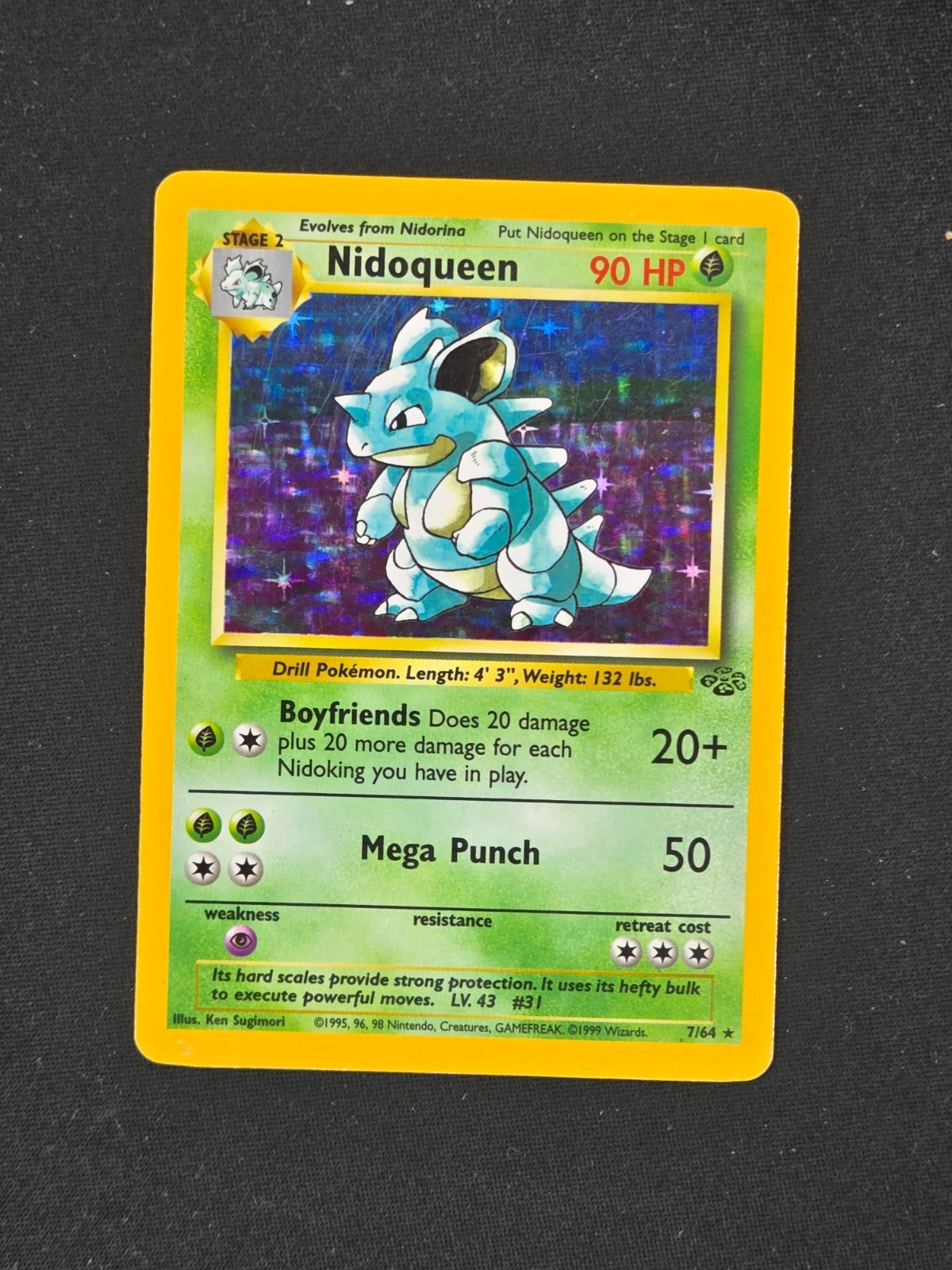 Nidoqueen #7 Jungle Excellent Nidoqueen #7 Jungle Excellent