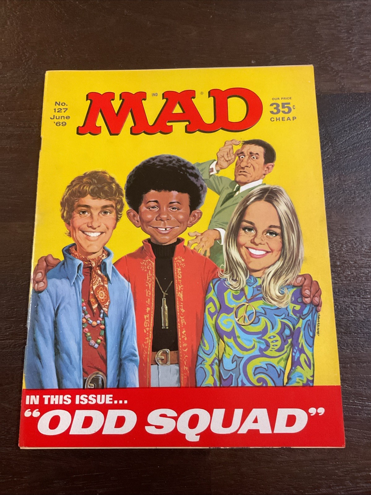 HIGH GRADE Vintage MAD Magazine 127 June 1969 VF The Mid Squad, Bullitt Parodies