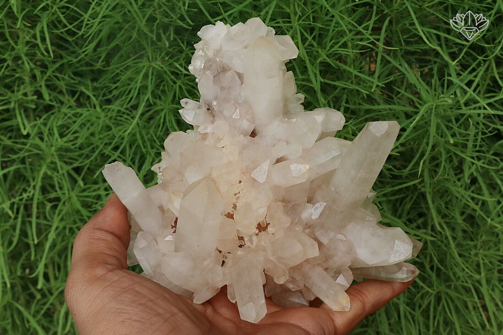 Antique Rare White Himalayan Crystal Quartz Rough Specimen 675 Gms Home Decor