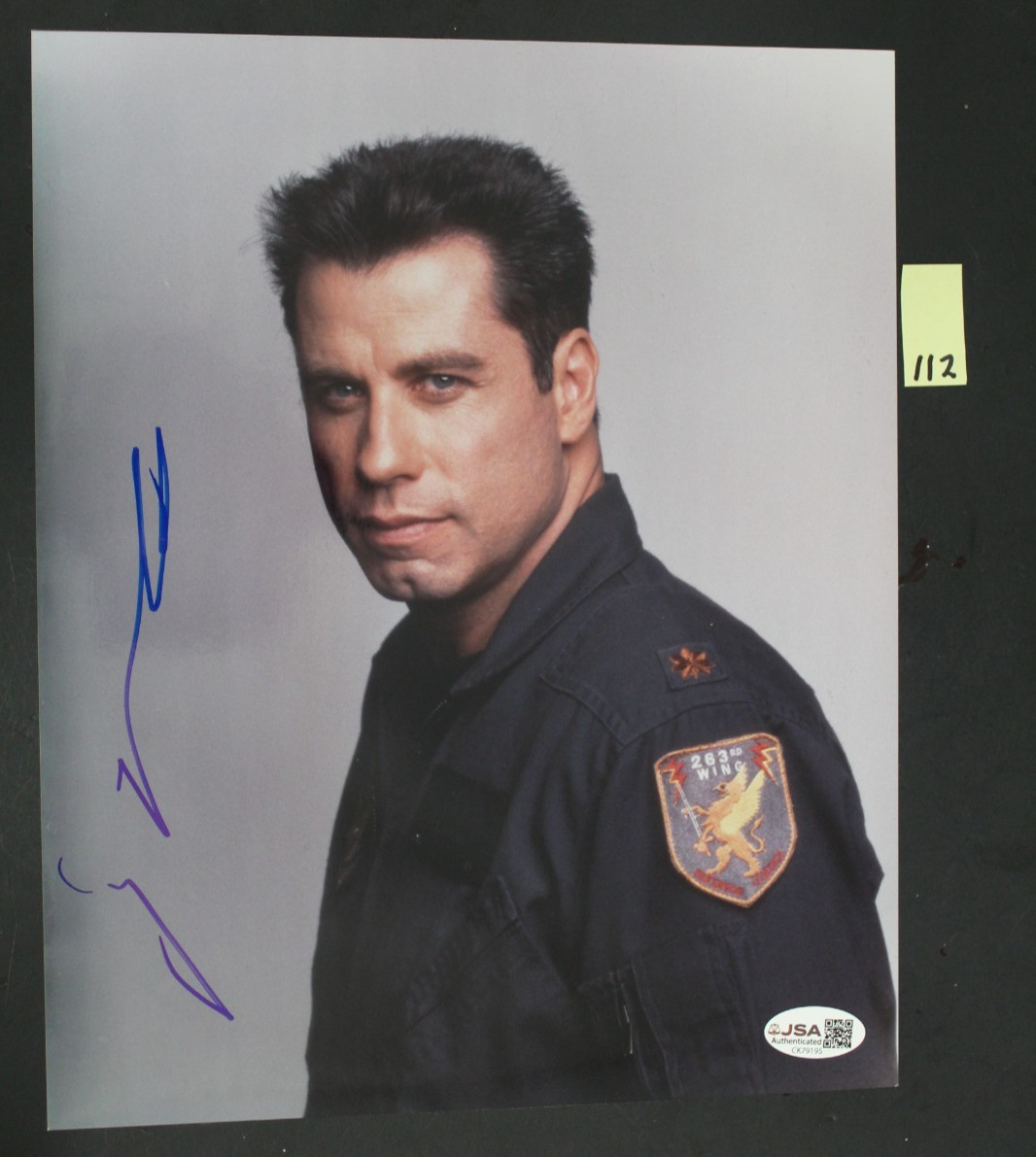 John Travolta JSA Signed Autograph 8 x 10 photo The tonight show (112) John Travolta JSA Signed Autograph 8 x 10 photo The tonight show (112)